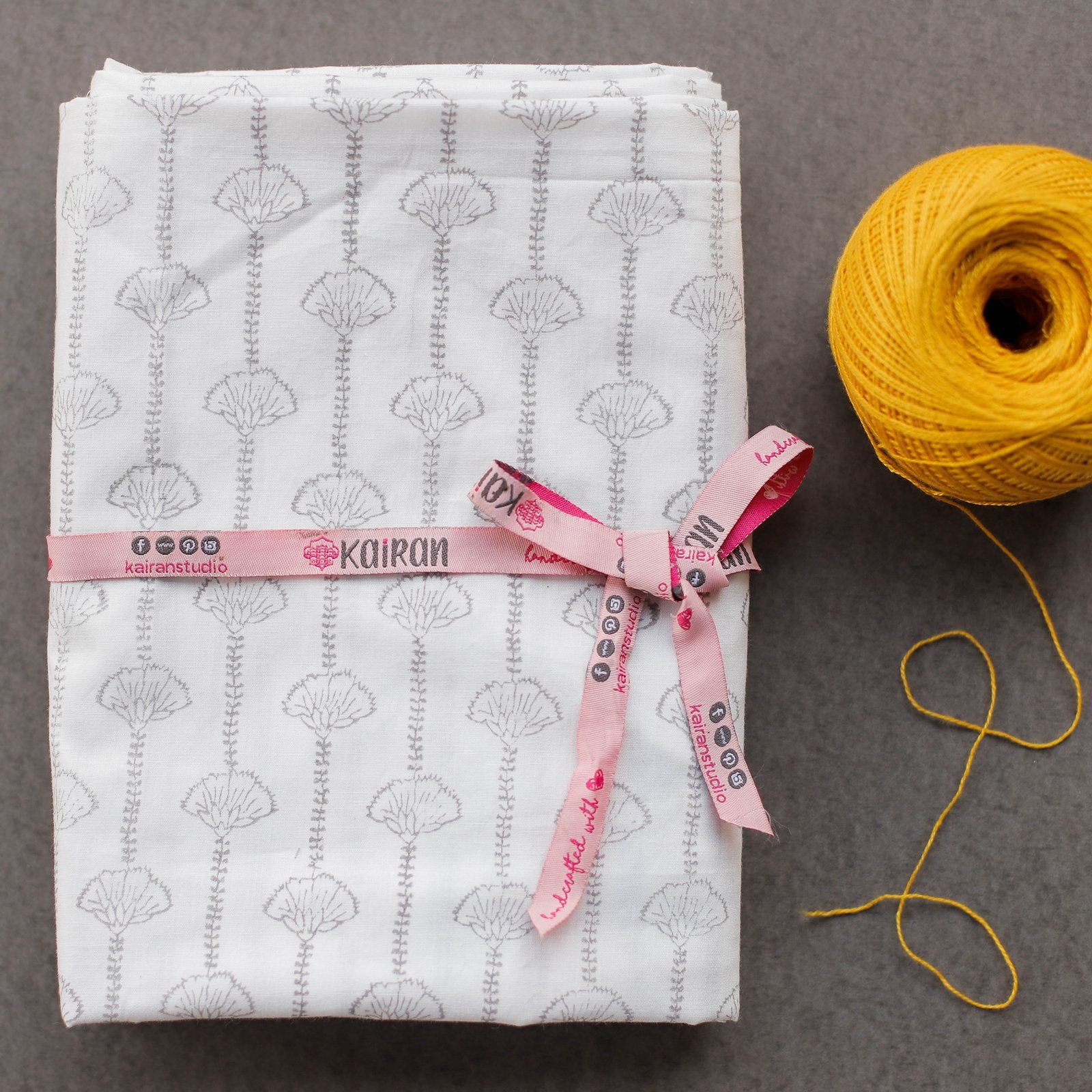The Chirping Birds – Hand Block Print Cotton Crib Sheet