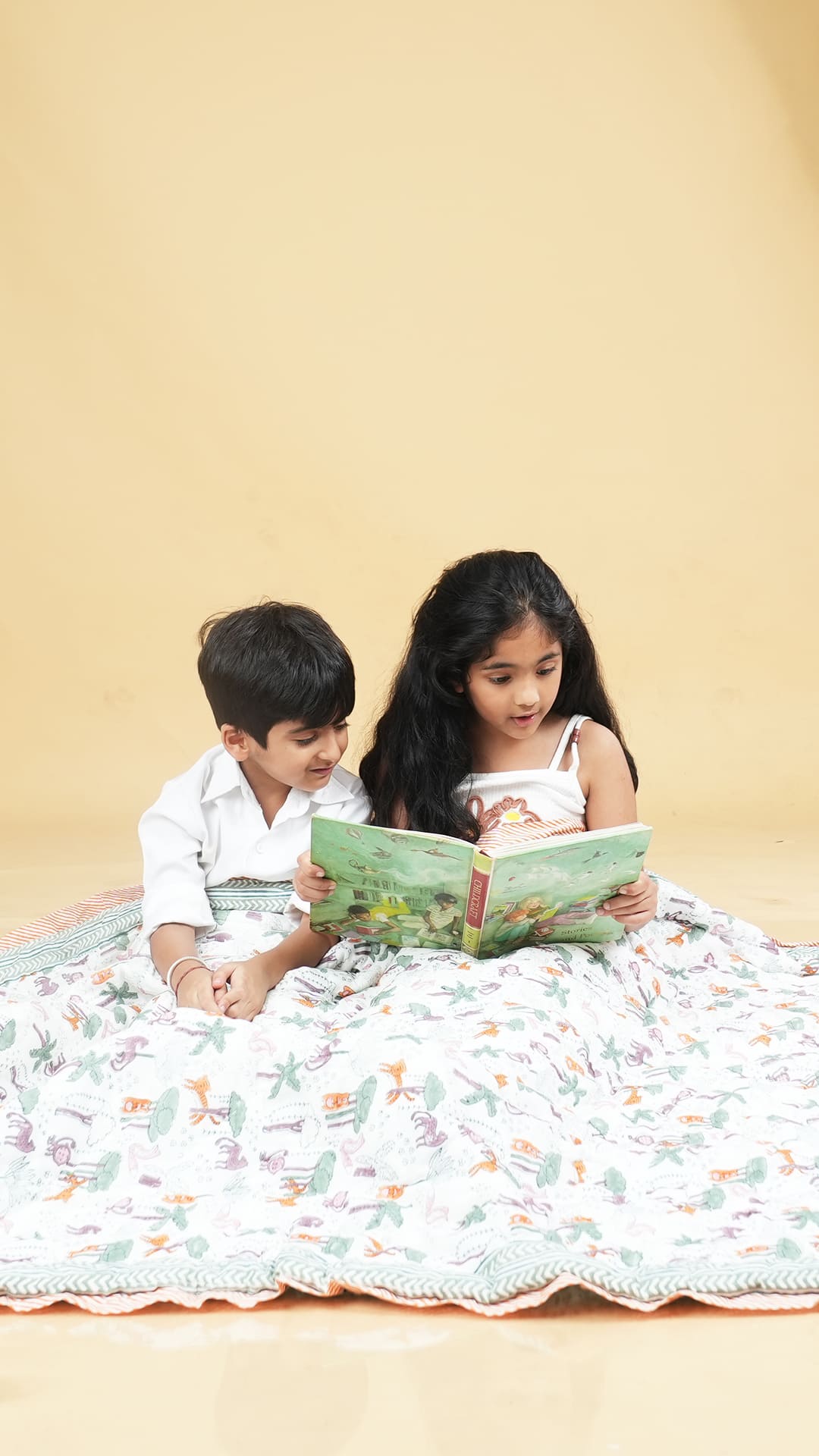 Jungle book– Hand Block Print Reversible Cotton Quilt for Kids
