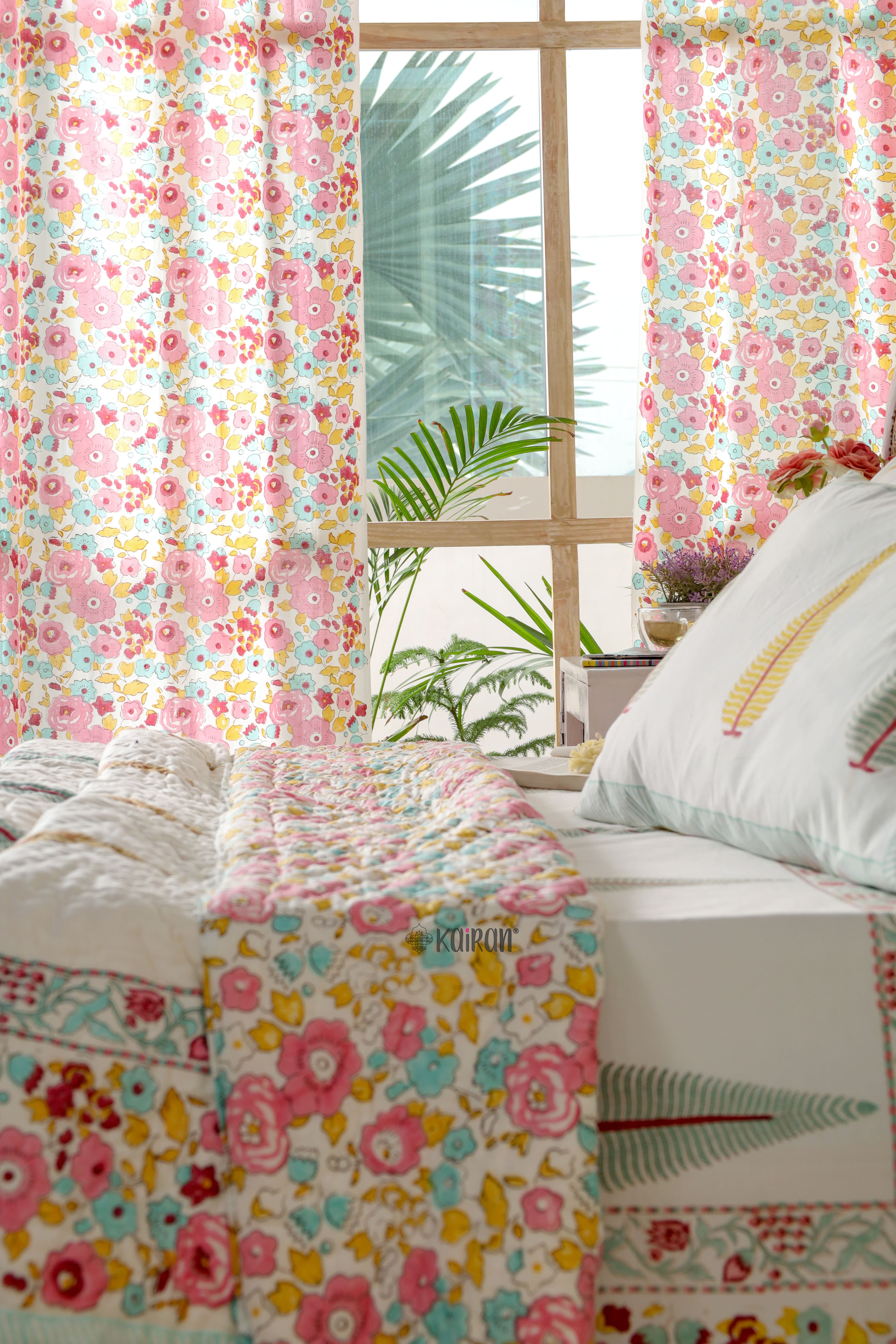 KOLKATA HAND BLOCK PRINTED BEDDING SET