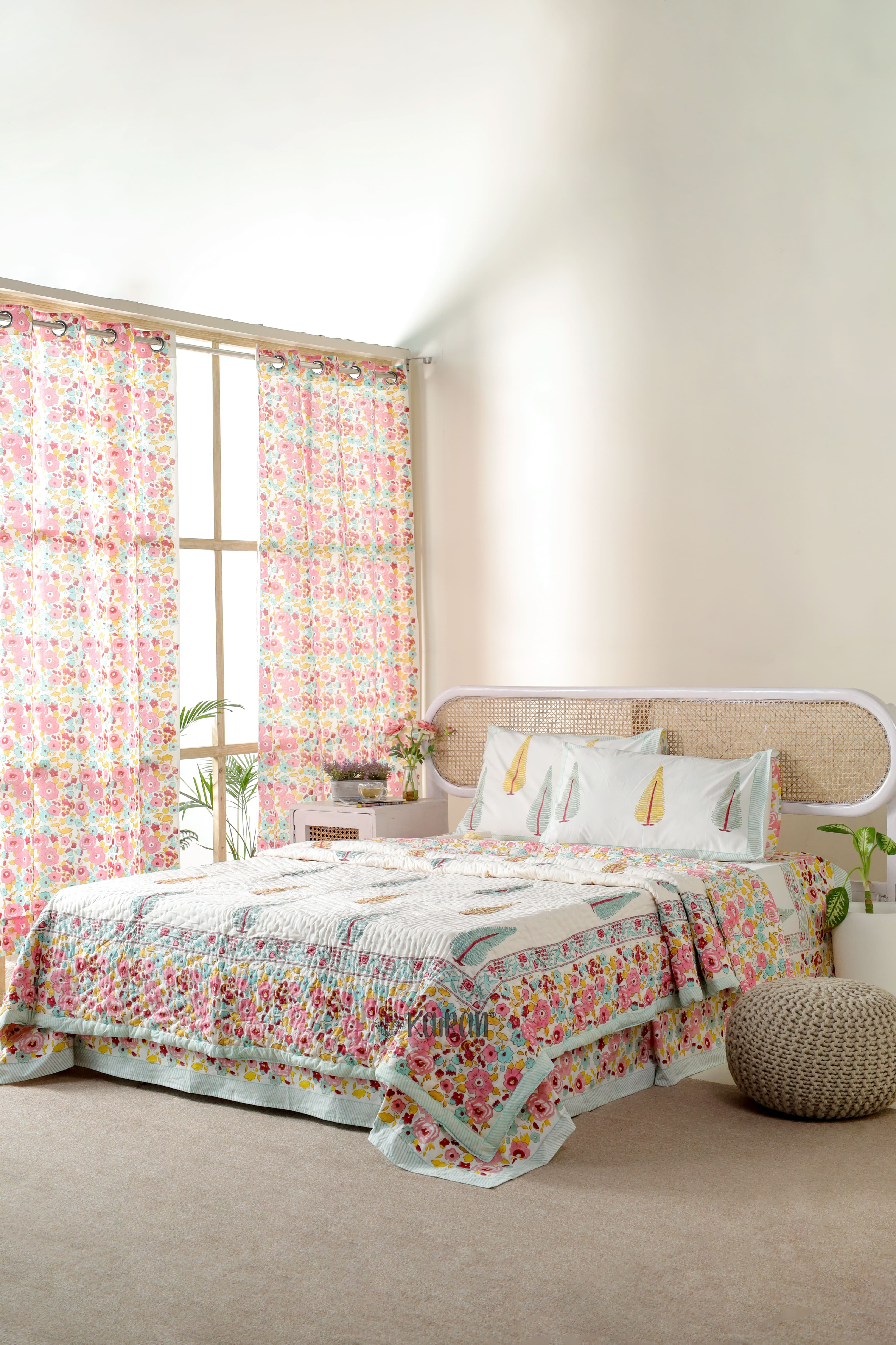 KOLKATA HAND BLOCK PRINTED CURTAINS