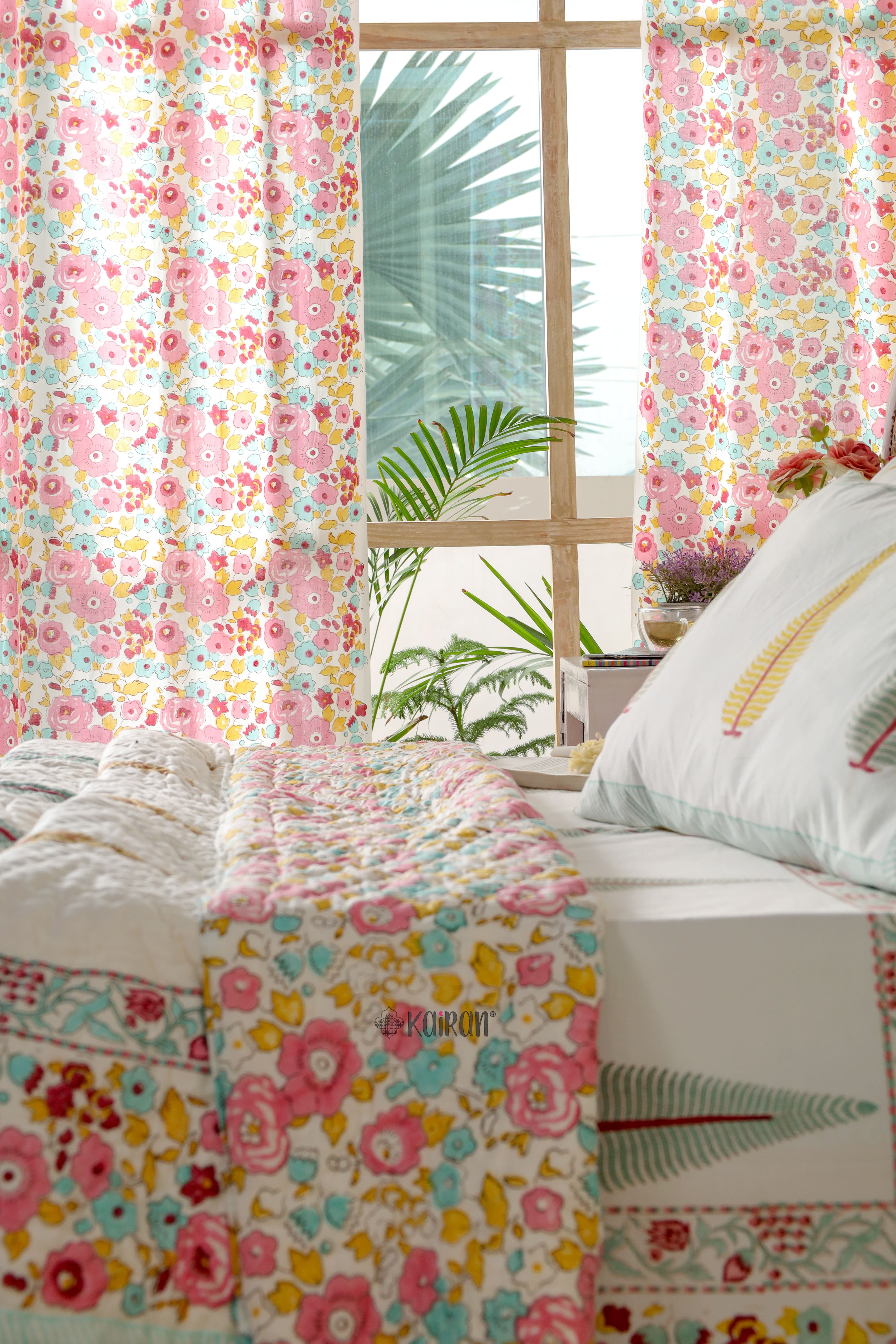KOLKATA HAND BLOCK PRINTED CURTAINS