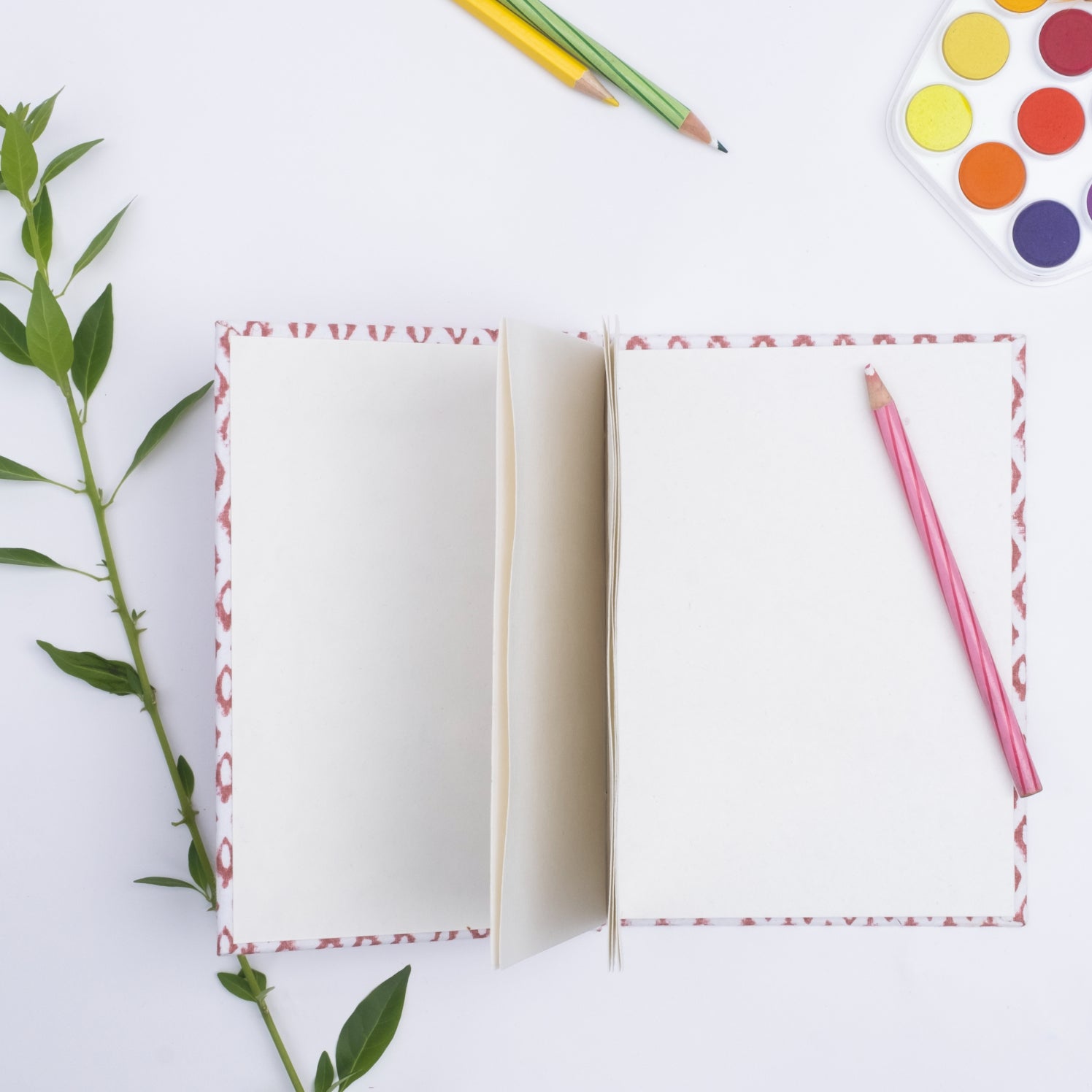 Maroon Printed Handmade Journal