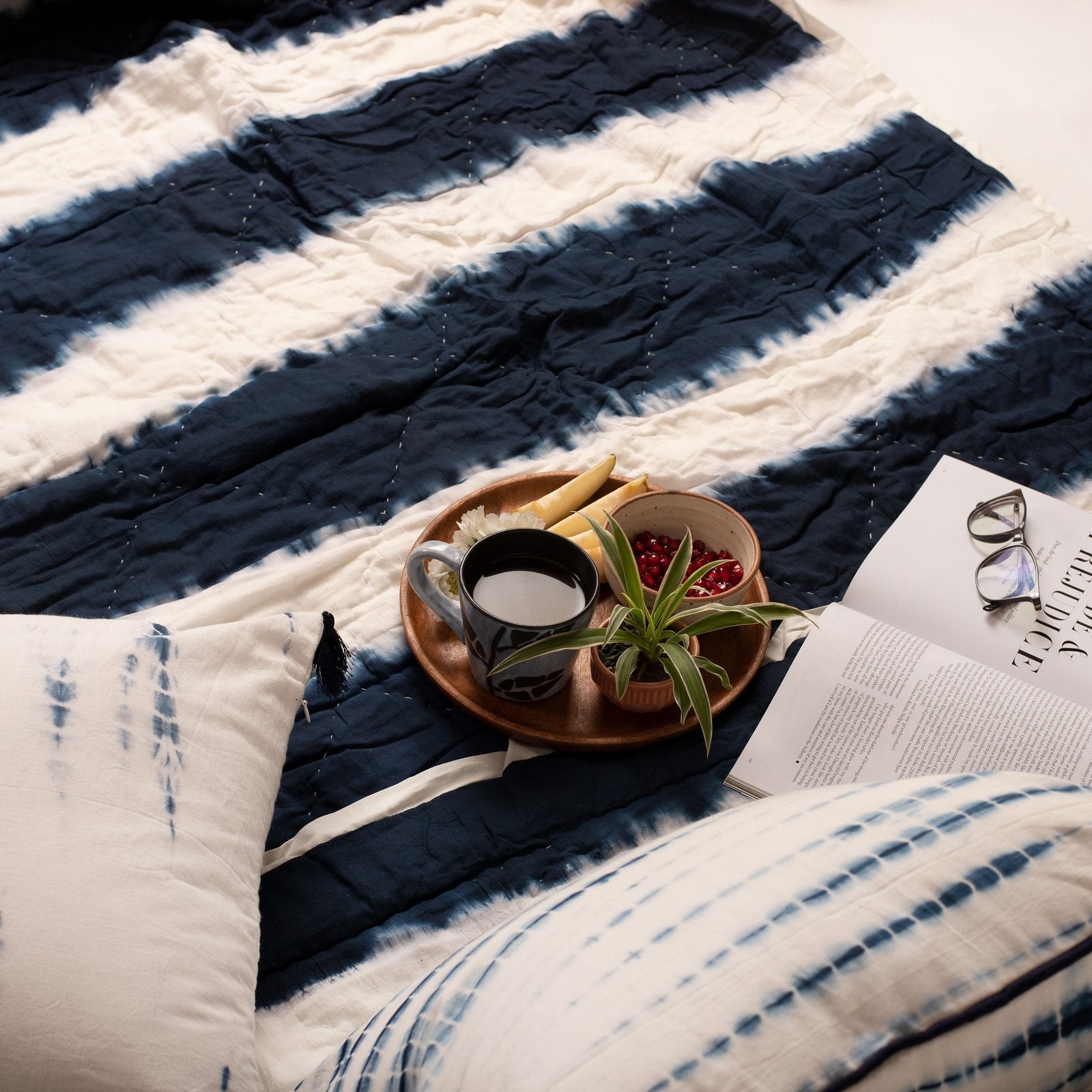 Dhari – Shibori Dyed Single & Double Jaipuri Cotton Quilt