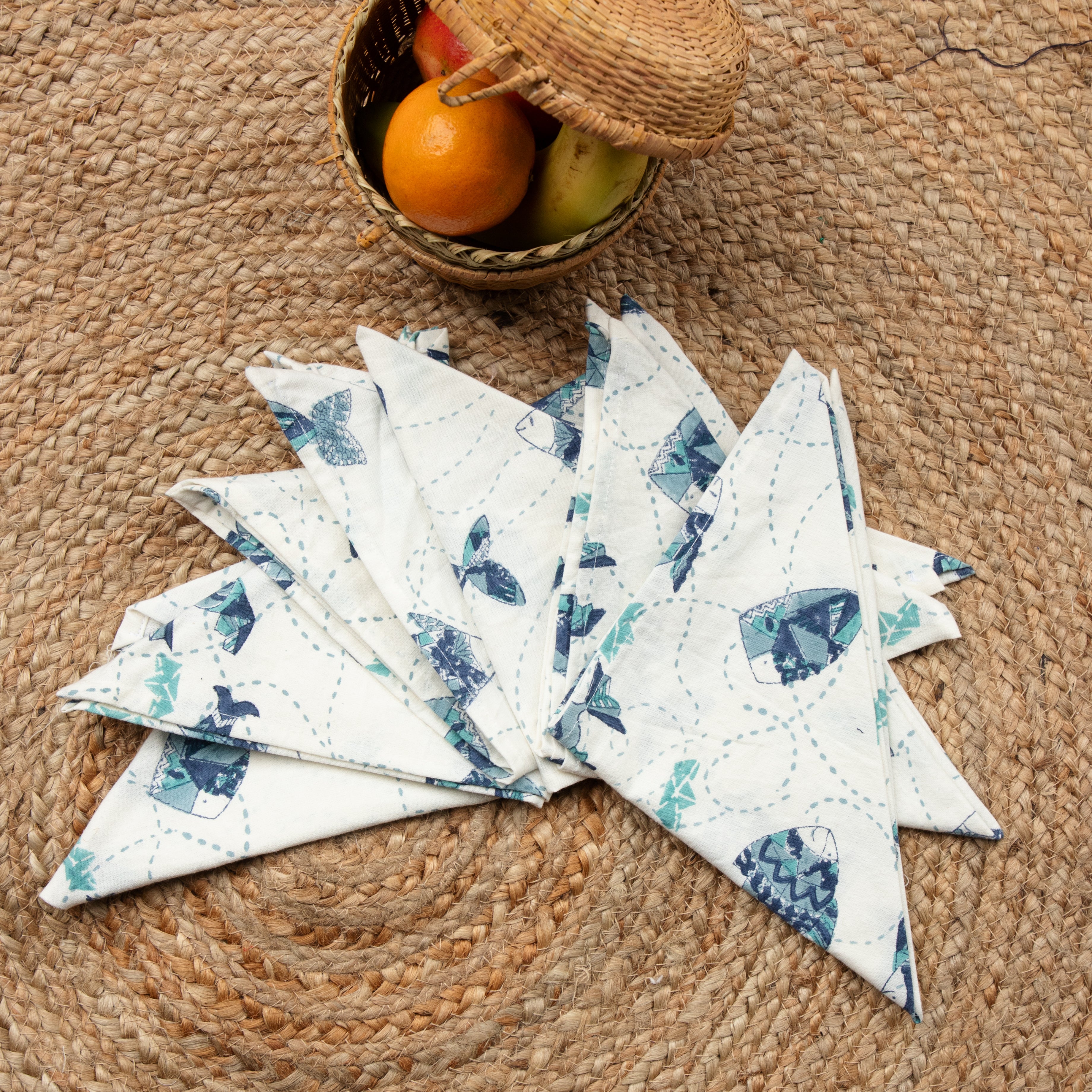 Machali Aur Naav Handcrafted Table Linen Gift Box