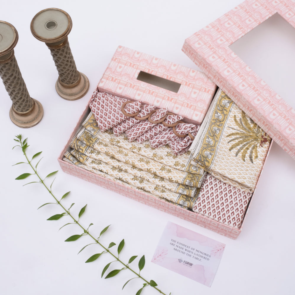 Jumeriah Handcrafted Table Linen Gift Box
