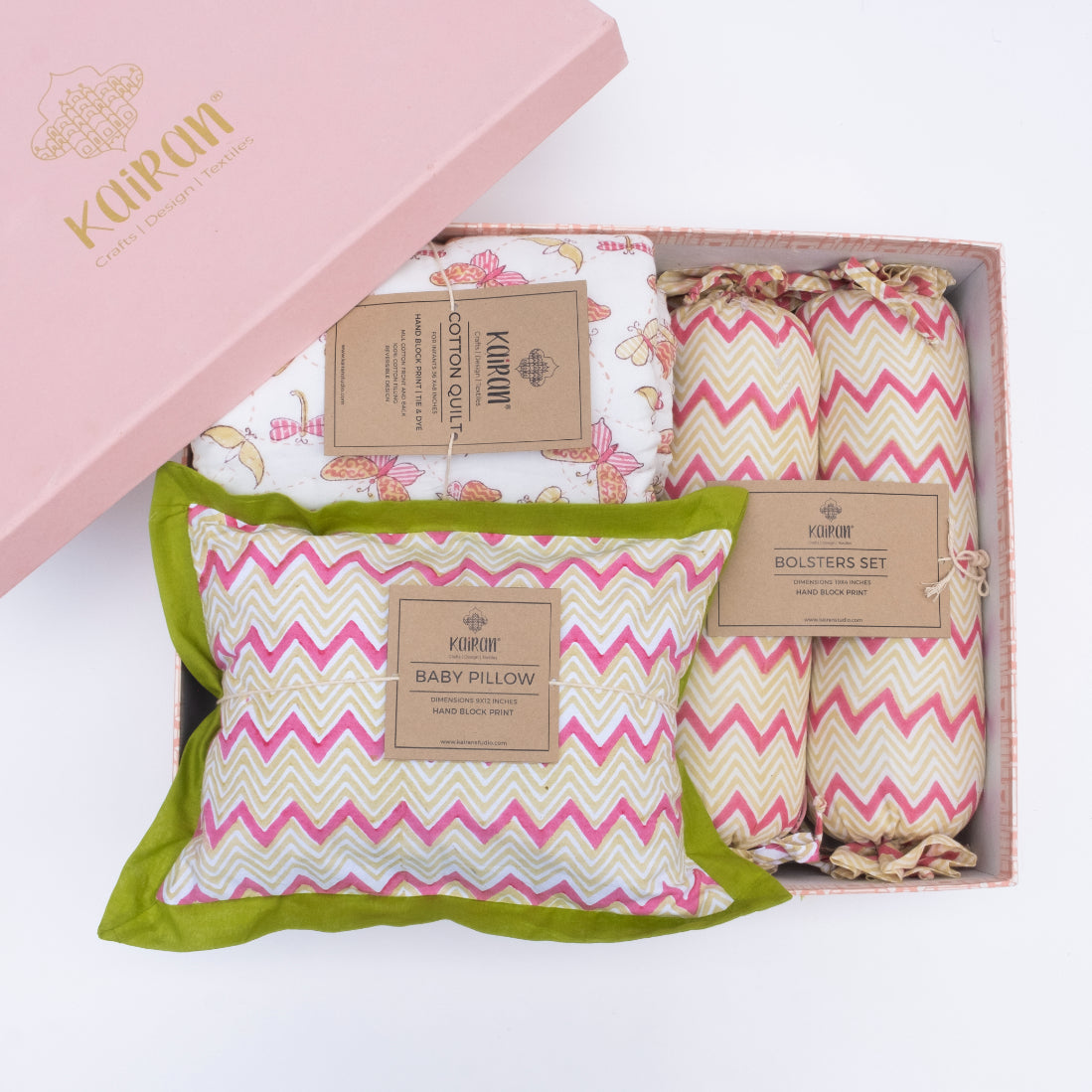 The colorful Wings Welcome To The World baby Hamper Set of 4 Pcs