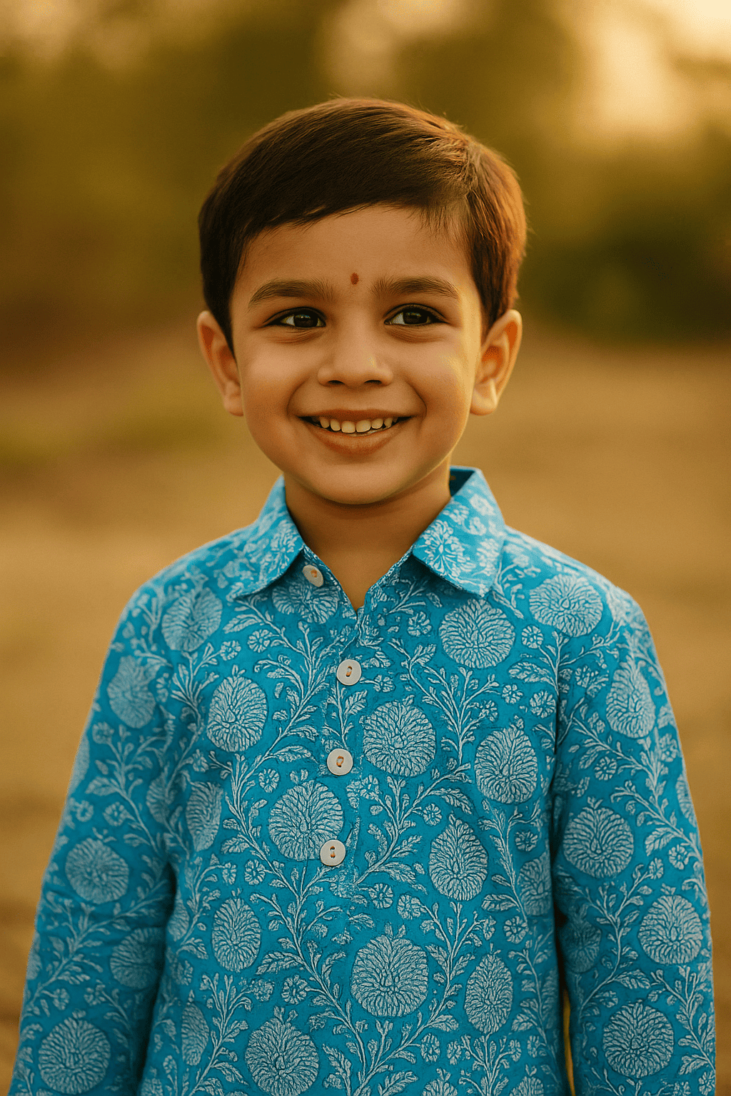 Blue Merigold Boys kurta set