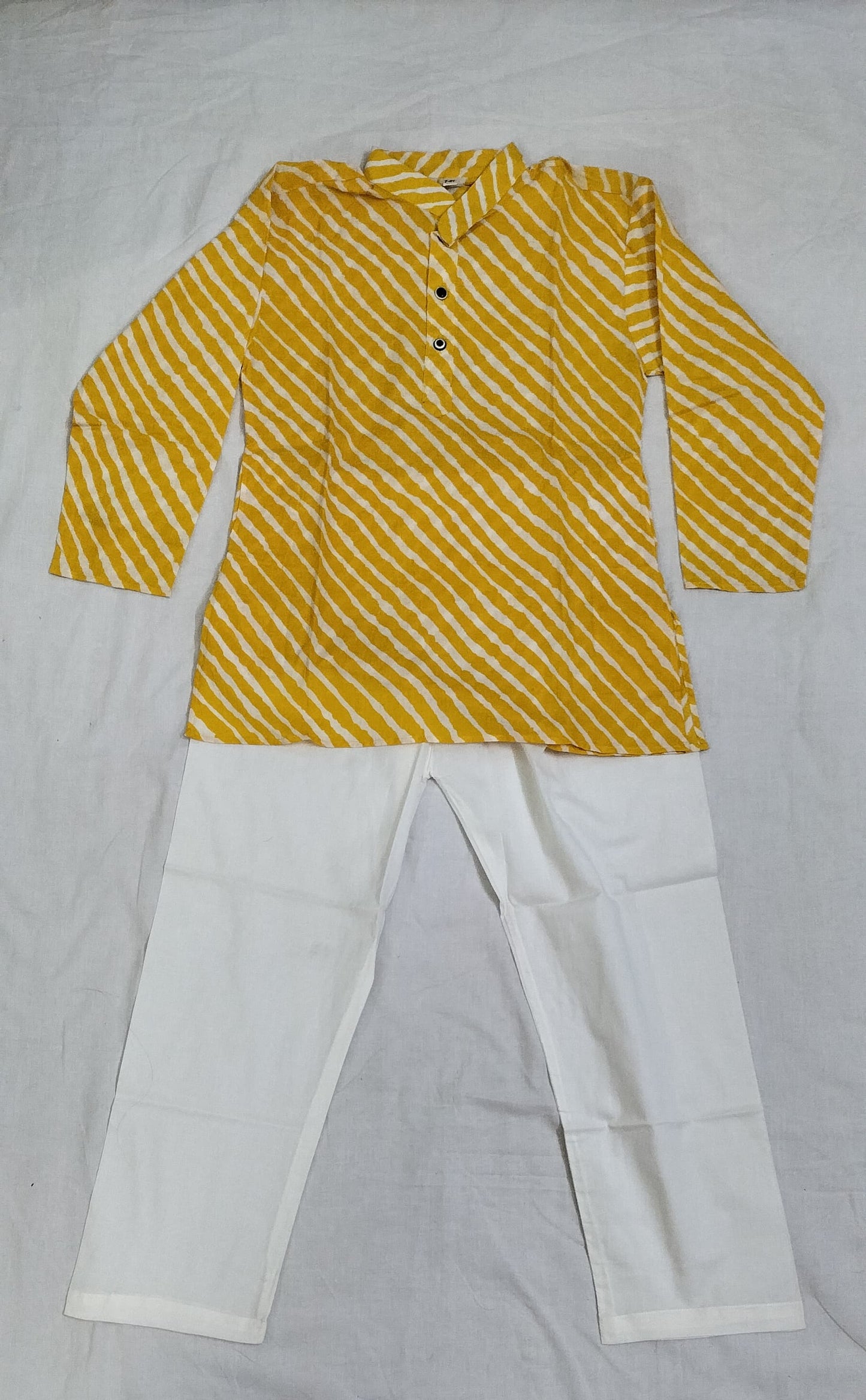 Yellow kurta set for boys