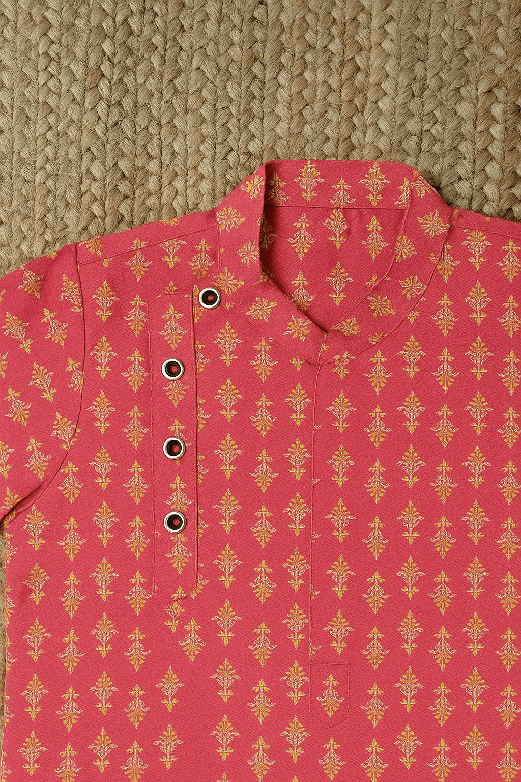 Boys pink kurta set