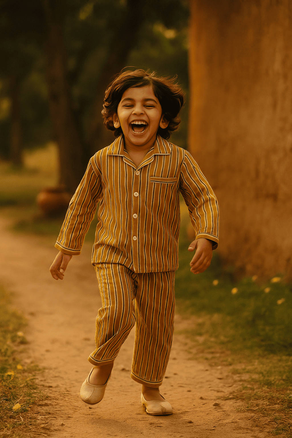 Yellow night suit for boys