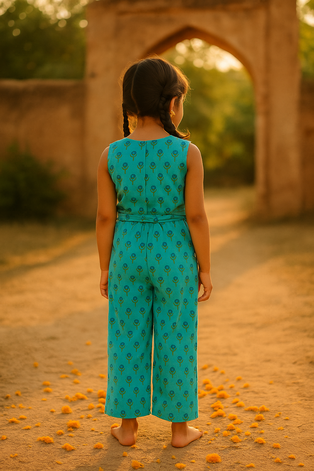 Blue jumpsuit