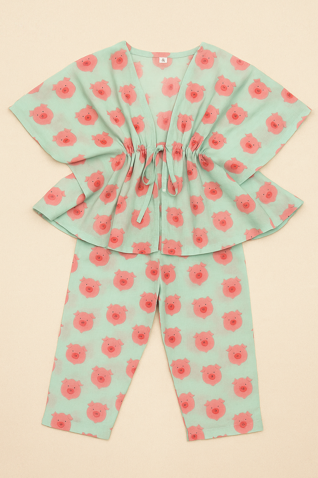 Printed kaftan sets for girls