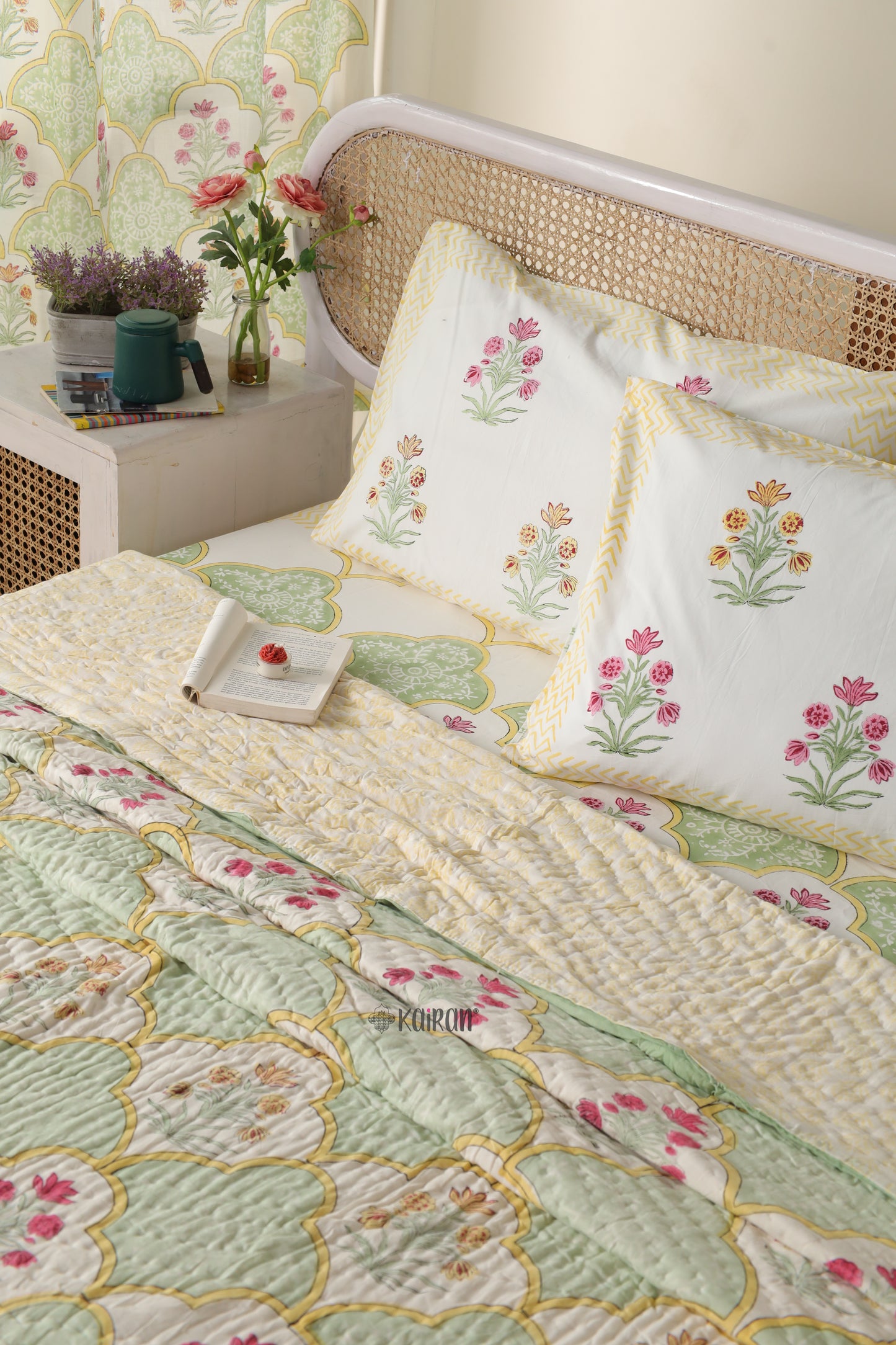 LUCKNOW HAND BLOCK PRINTED QUILT