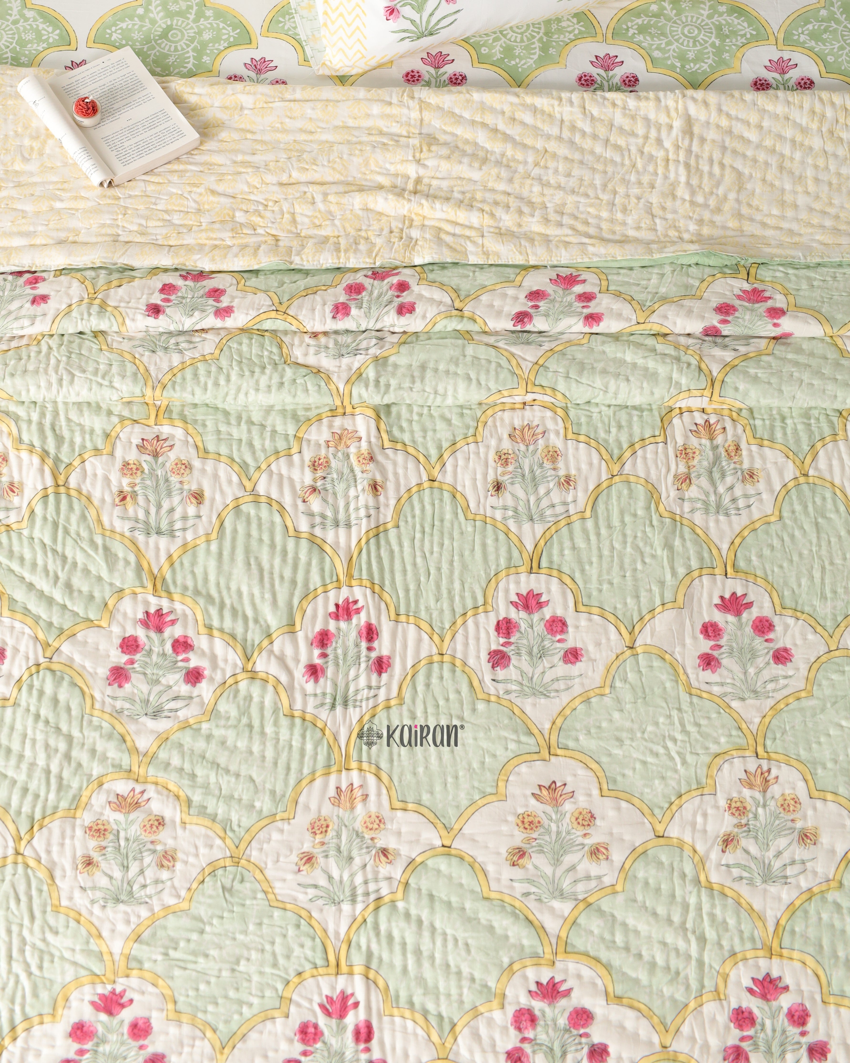 LUCKNOW HAND BLOCK PRINTED QUILT