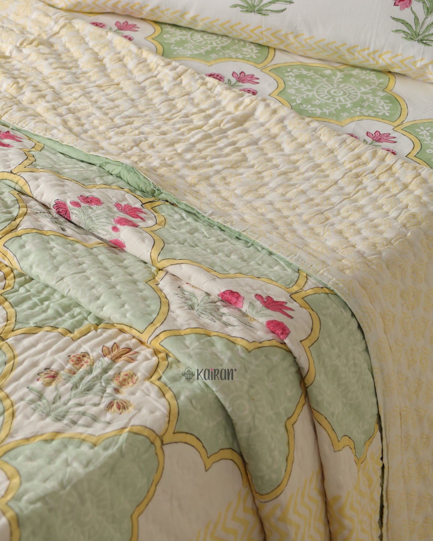 LUCKNOW HAND BLOCK PRINTED QUILT