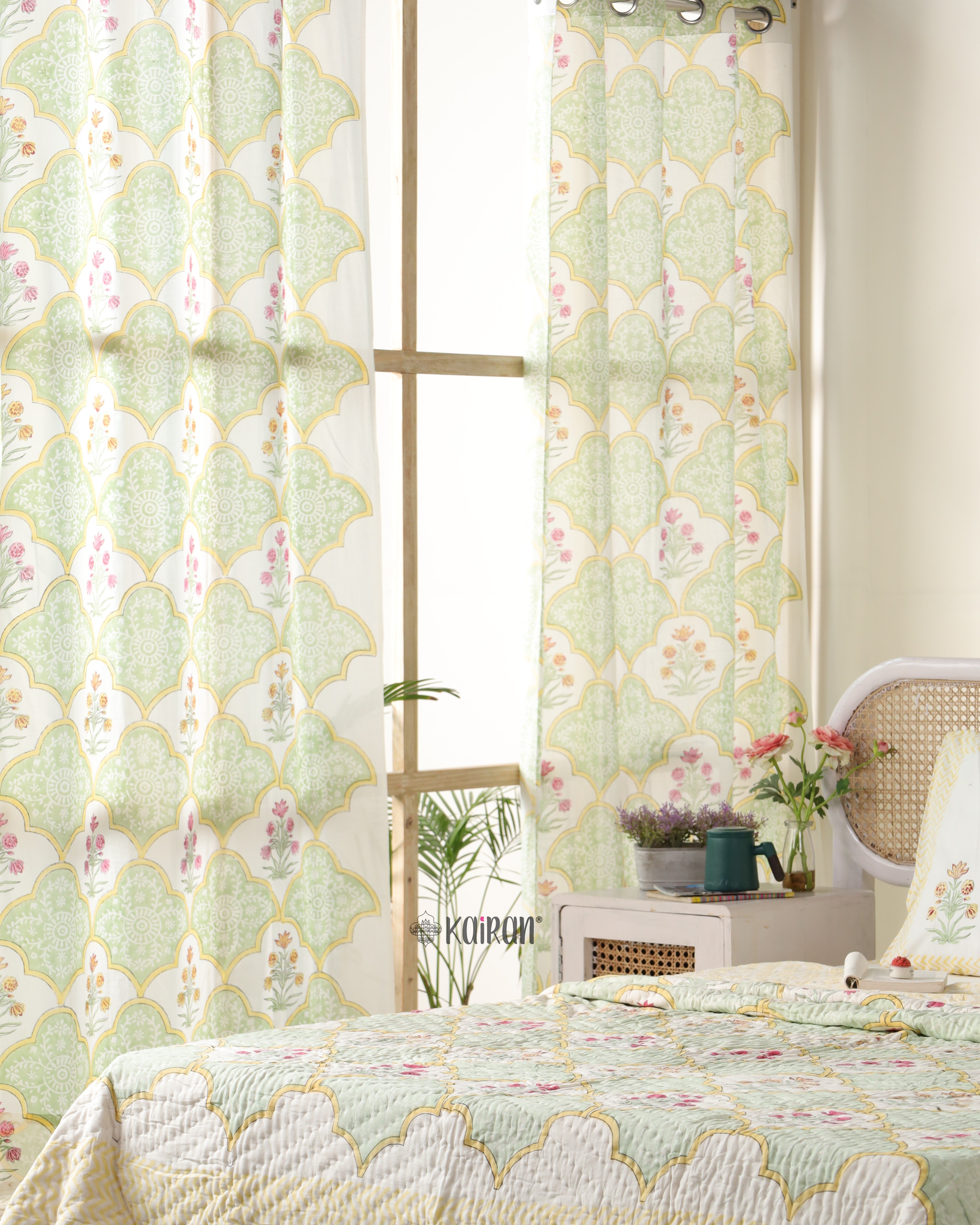 LUCKNOW HAND BLOCK PRINTED CURTAINS