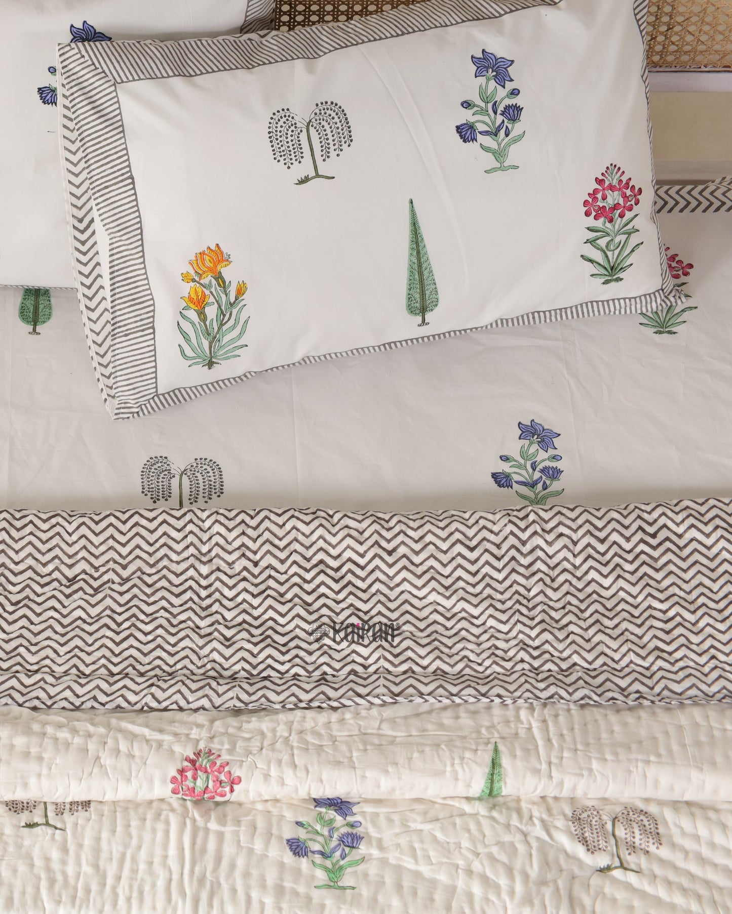 MADURAI HAND BLOCK PRINTED QUILT