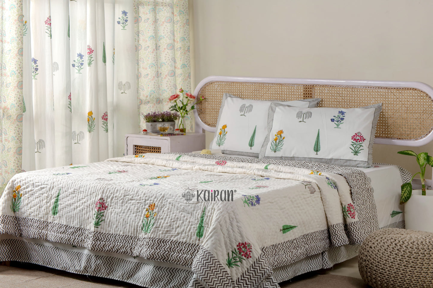 MADURAI HAND BLOCK PRINTED QUILT