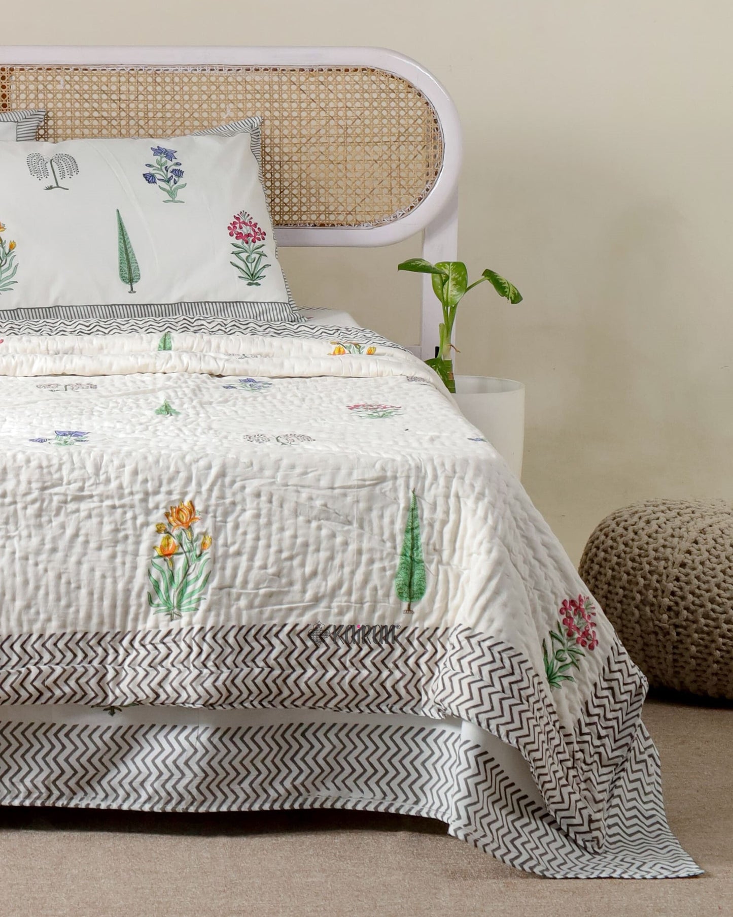 MADURAI HAND BLOCK PRINTED QUILT