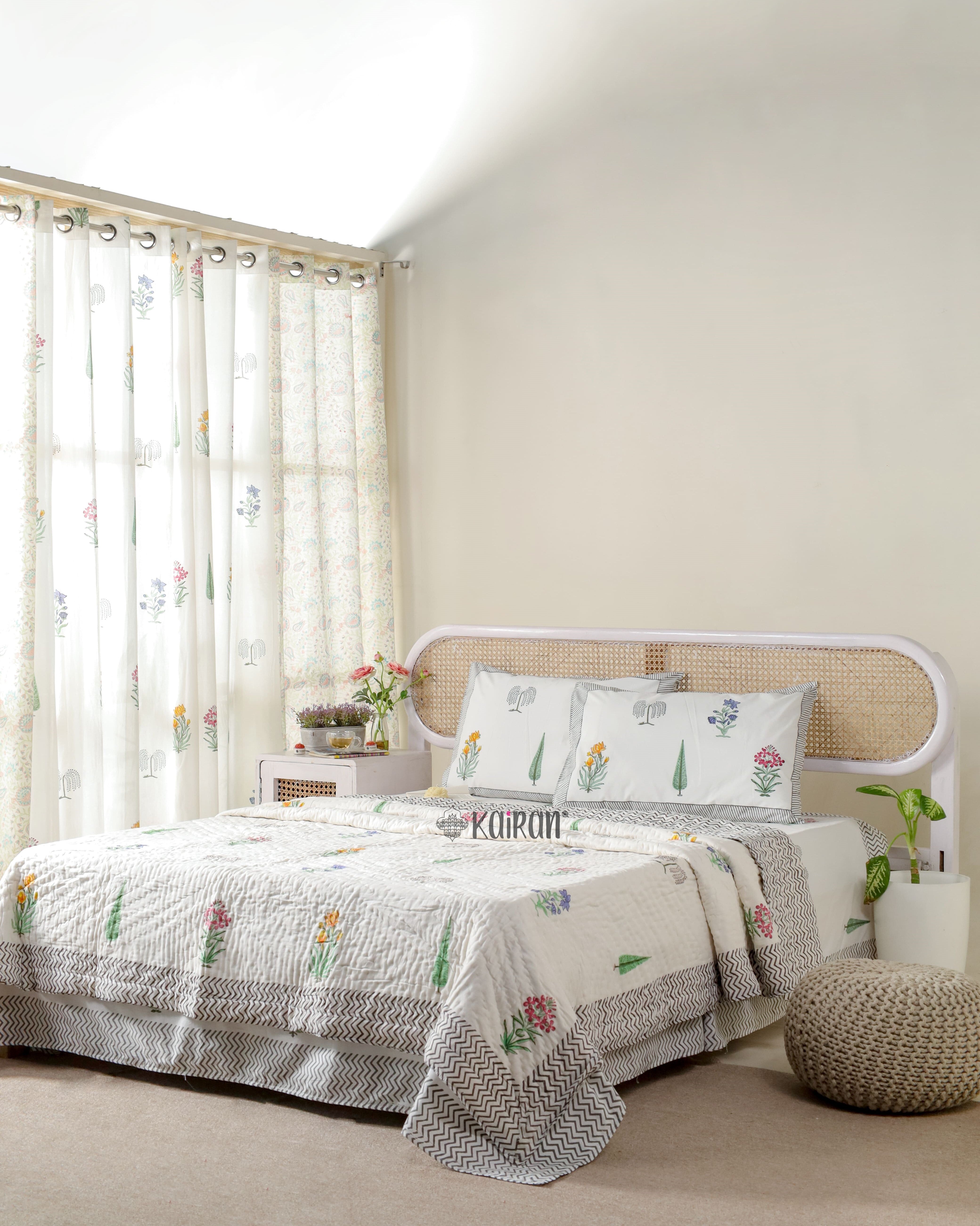 MADURAI HAND BLOCK PRINTED BEDDING SET