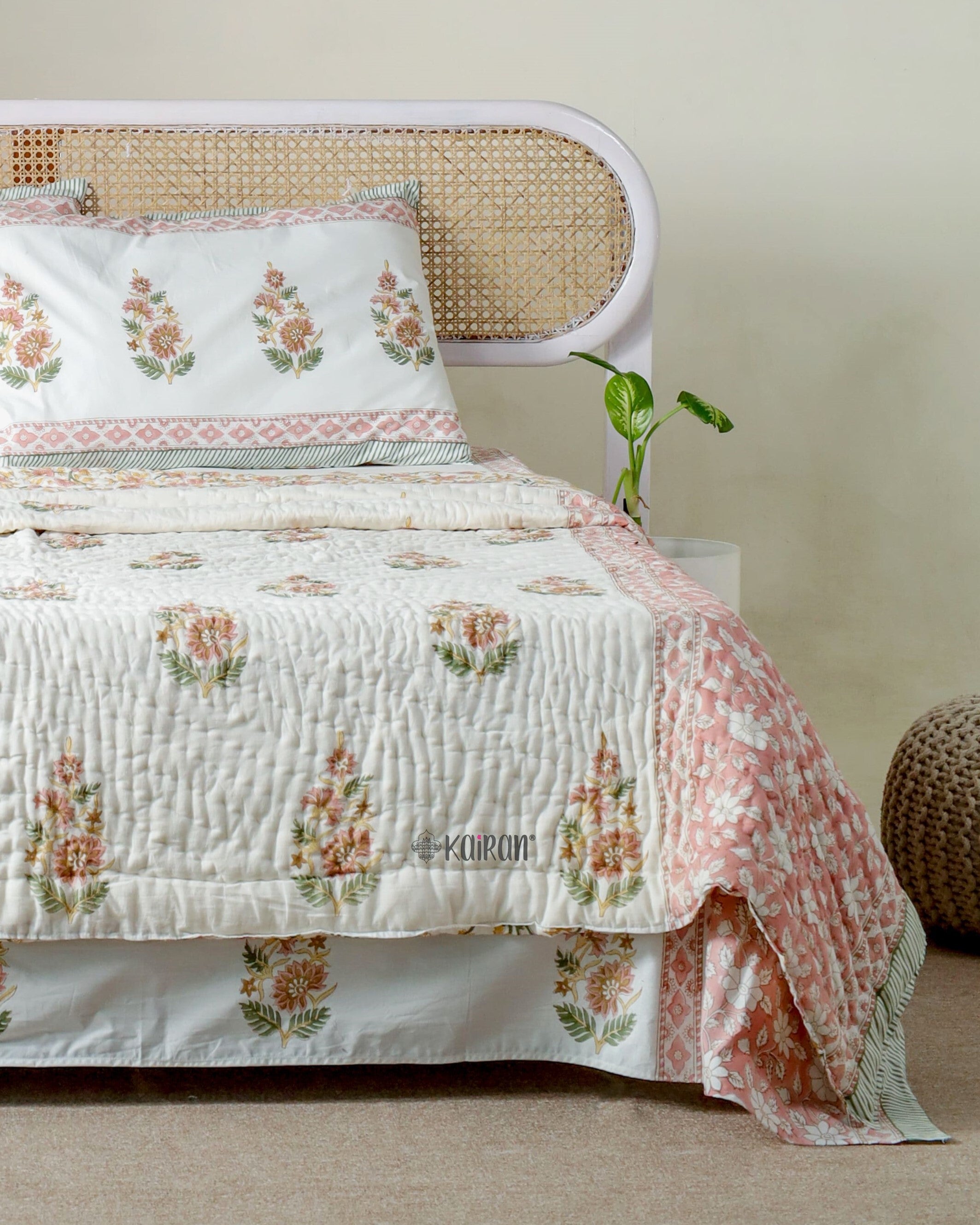 MYSORE HAND BLOCK PRINTED QUILT