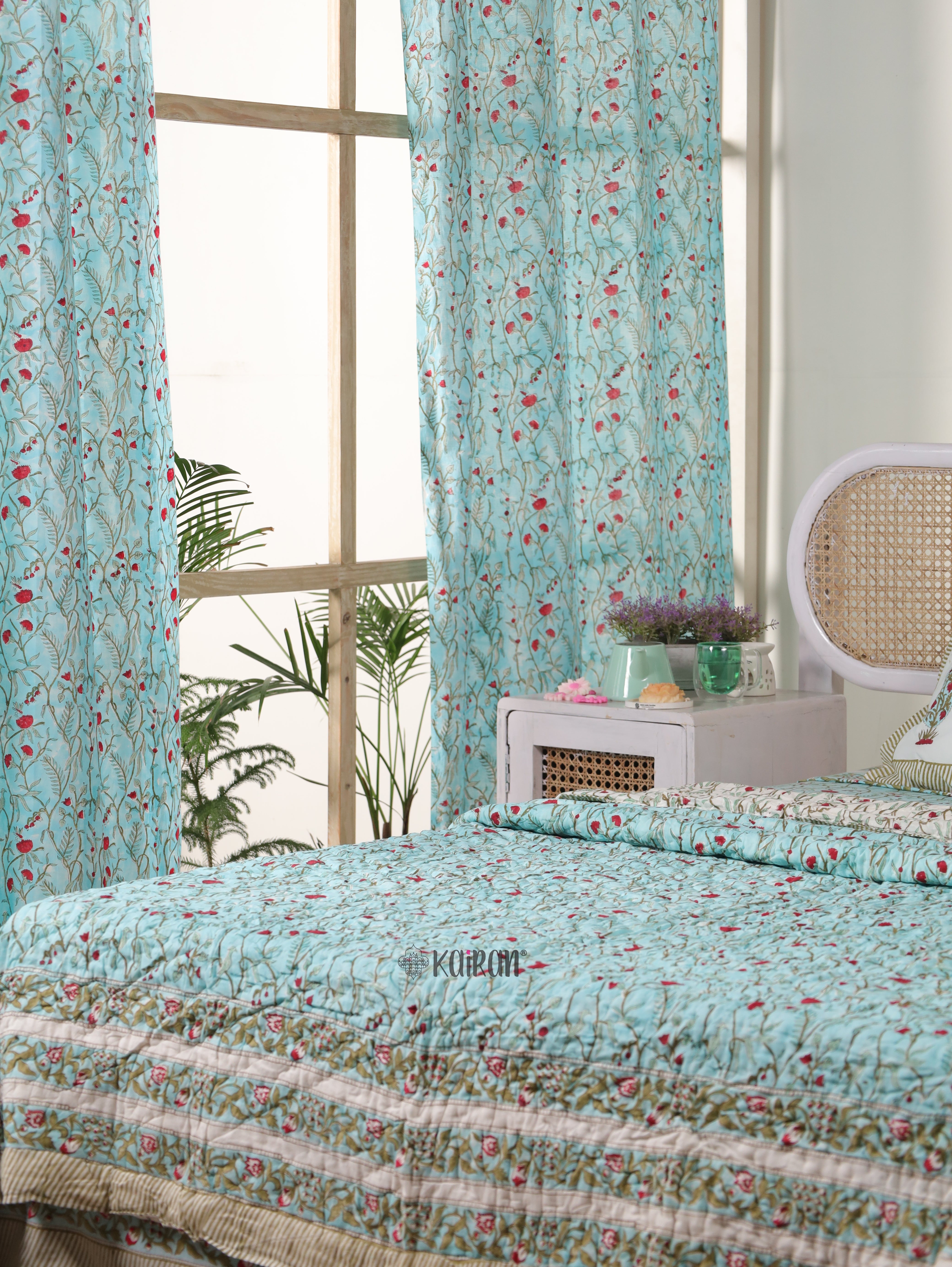 PONDICHERRY HAND BLOCK PRINTED CURTAINS