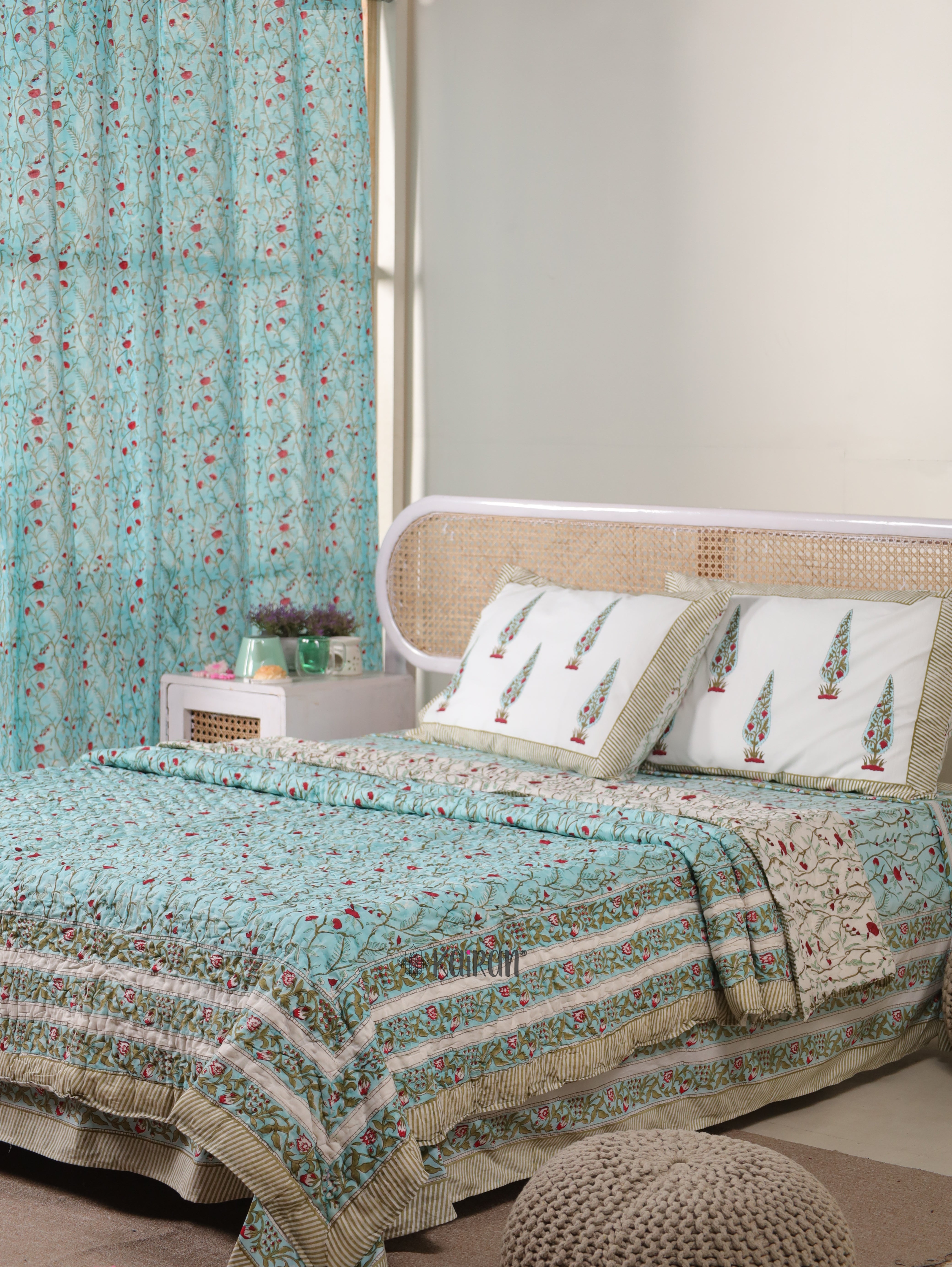 PONDICHERRY HAND BLOCK PRINTED CURTAINS
