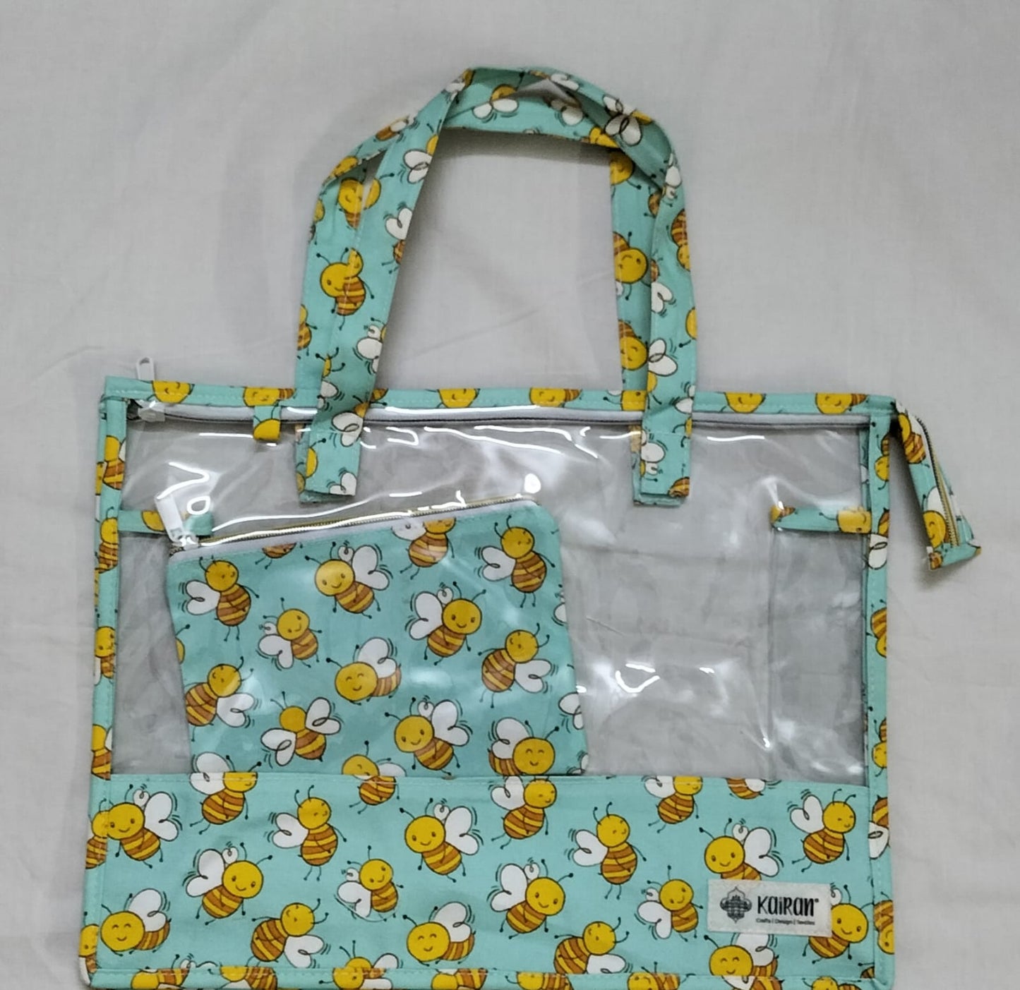 Swim/Art Honey Bees Print Personalised Bag