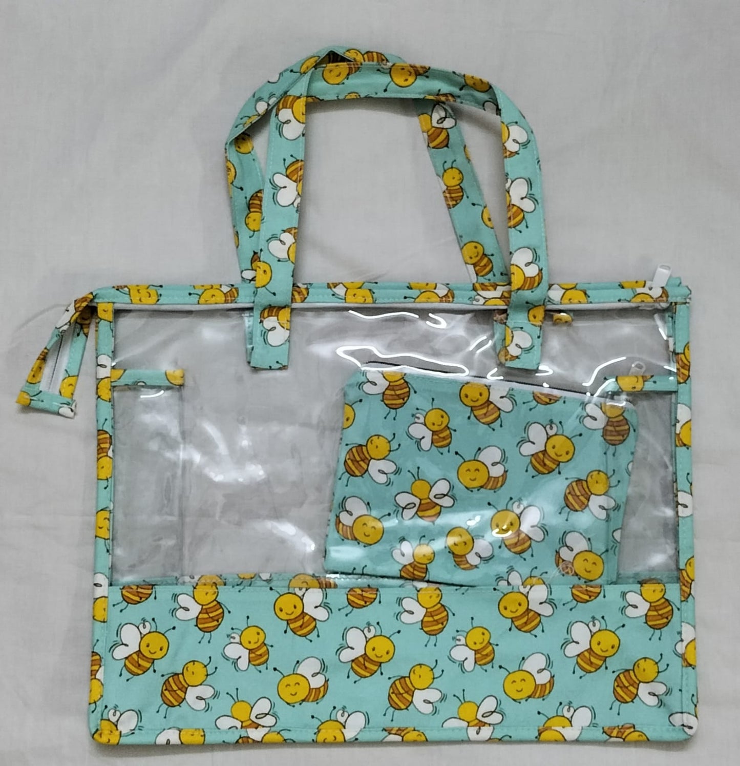 Swim/Art Honey Bees Print Personalised Bag