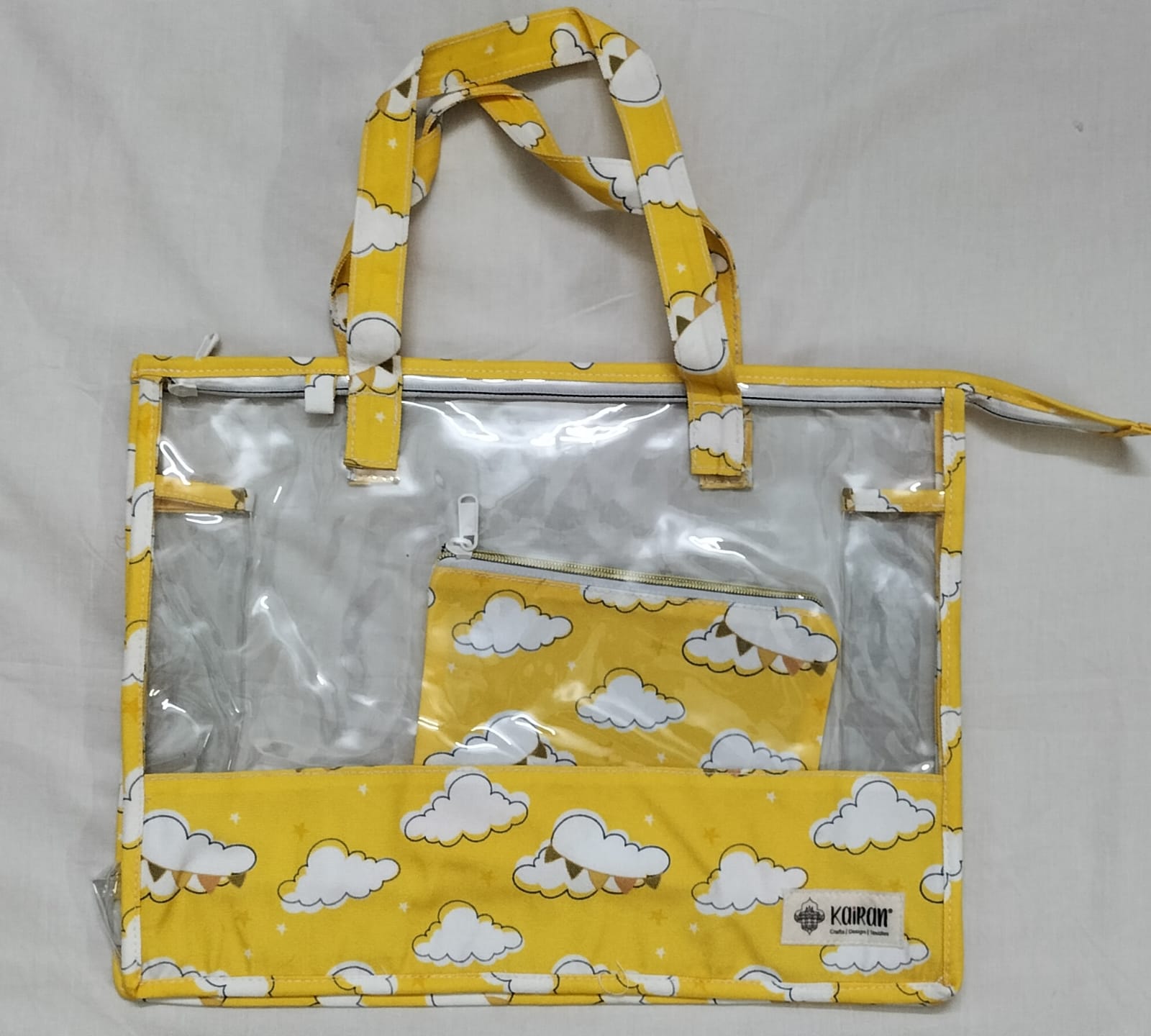Swim/Art Clouds Print Personalised Bag