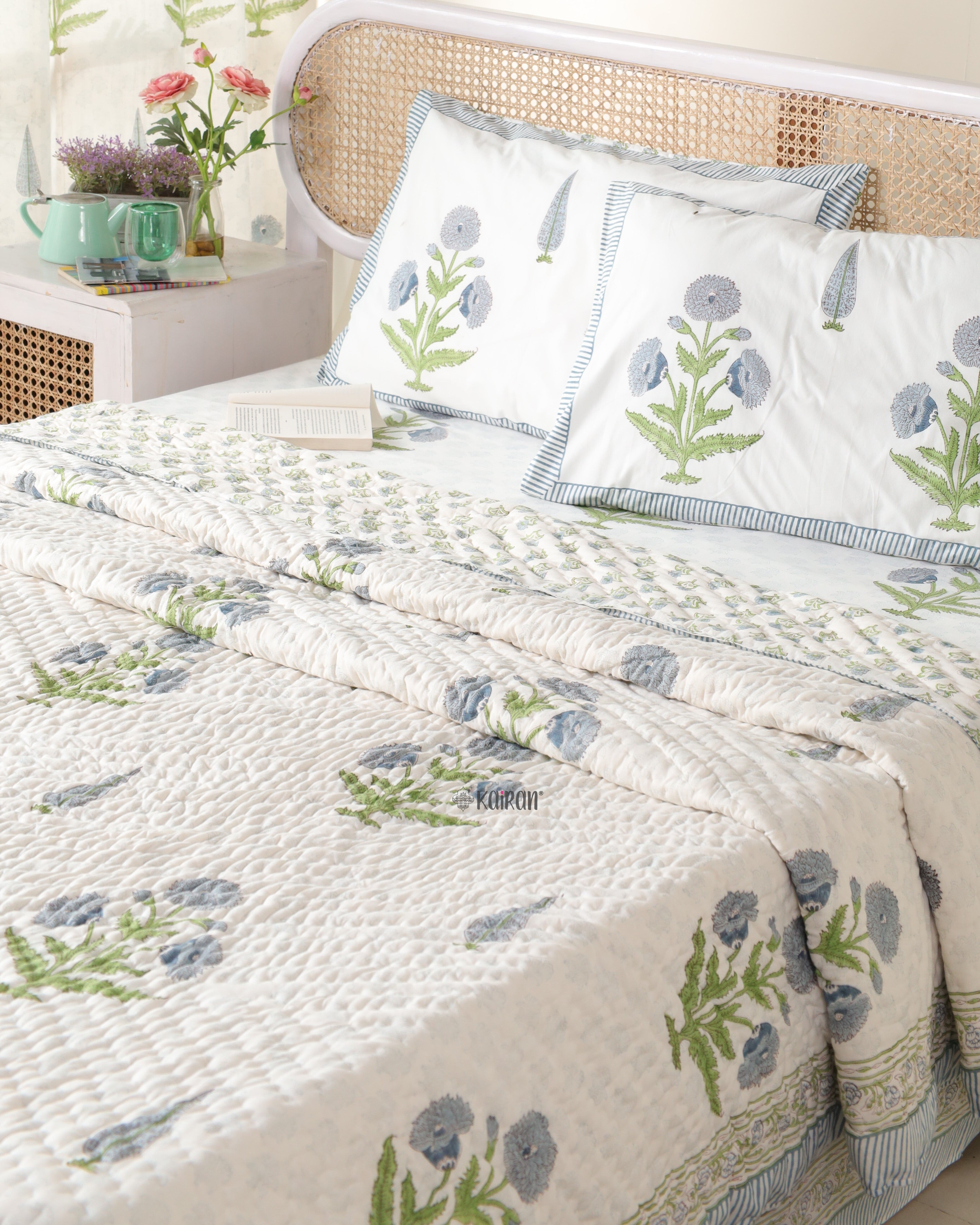 UDAIPUR HAND BLOCK PRINTED QUILT