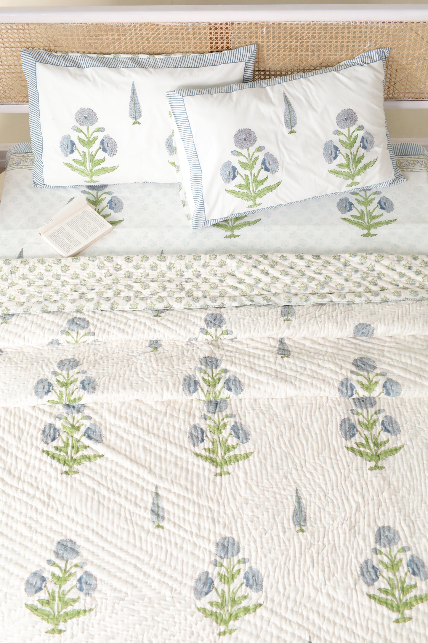 UDAIPUR HAND BLOCK PRINTED BEDDING SET