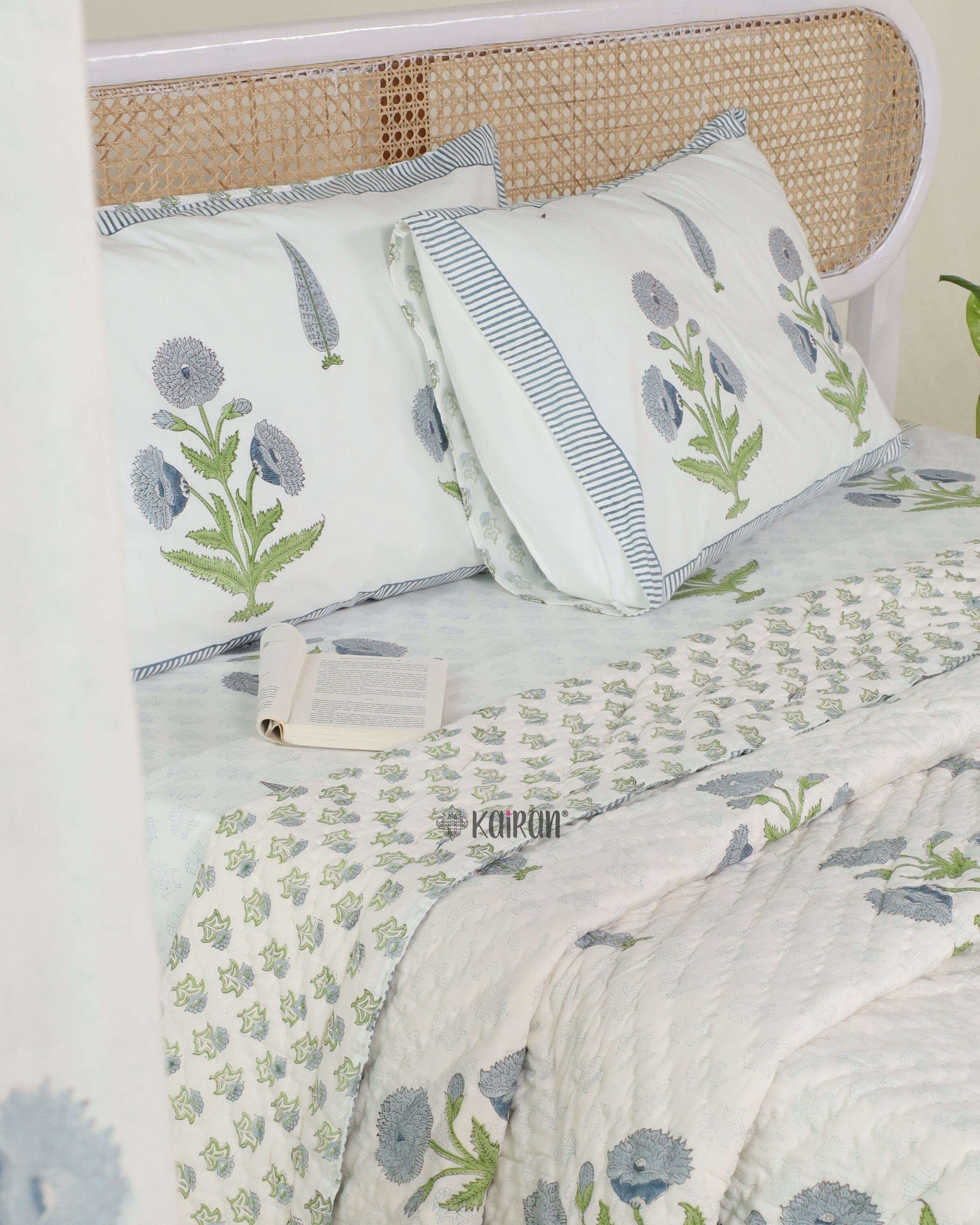 UDAIPUR HAND BLOCK PRINTED BEDDING SET
