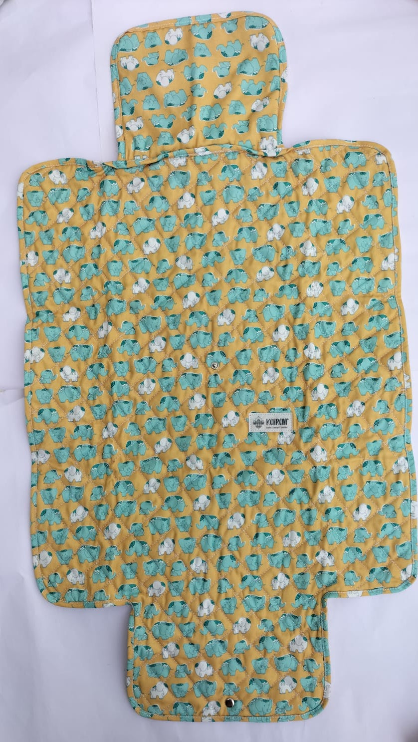 DIAPER CHANGING MAT ELEPHANT PRINT