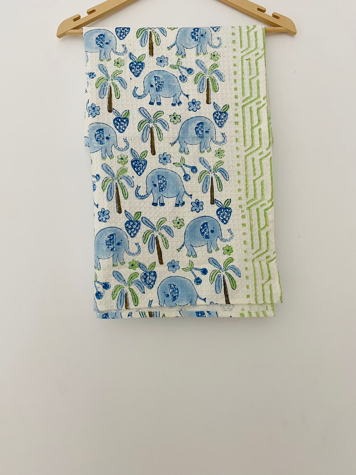 Blue forest- Hand Block Printed Cotton Towel