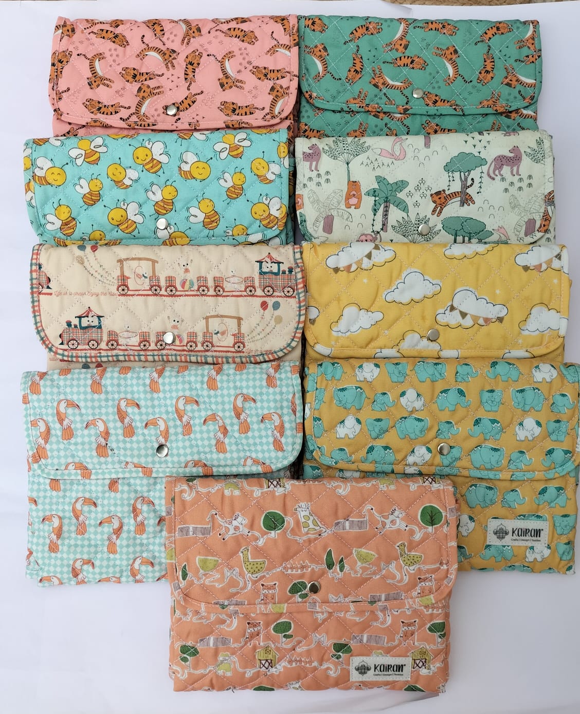 DIAPER CHANGING MAT ELEPHANT PRINT
