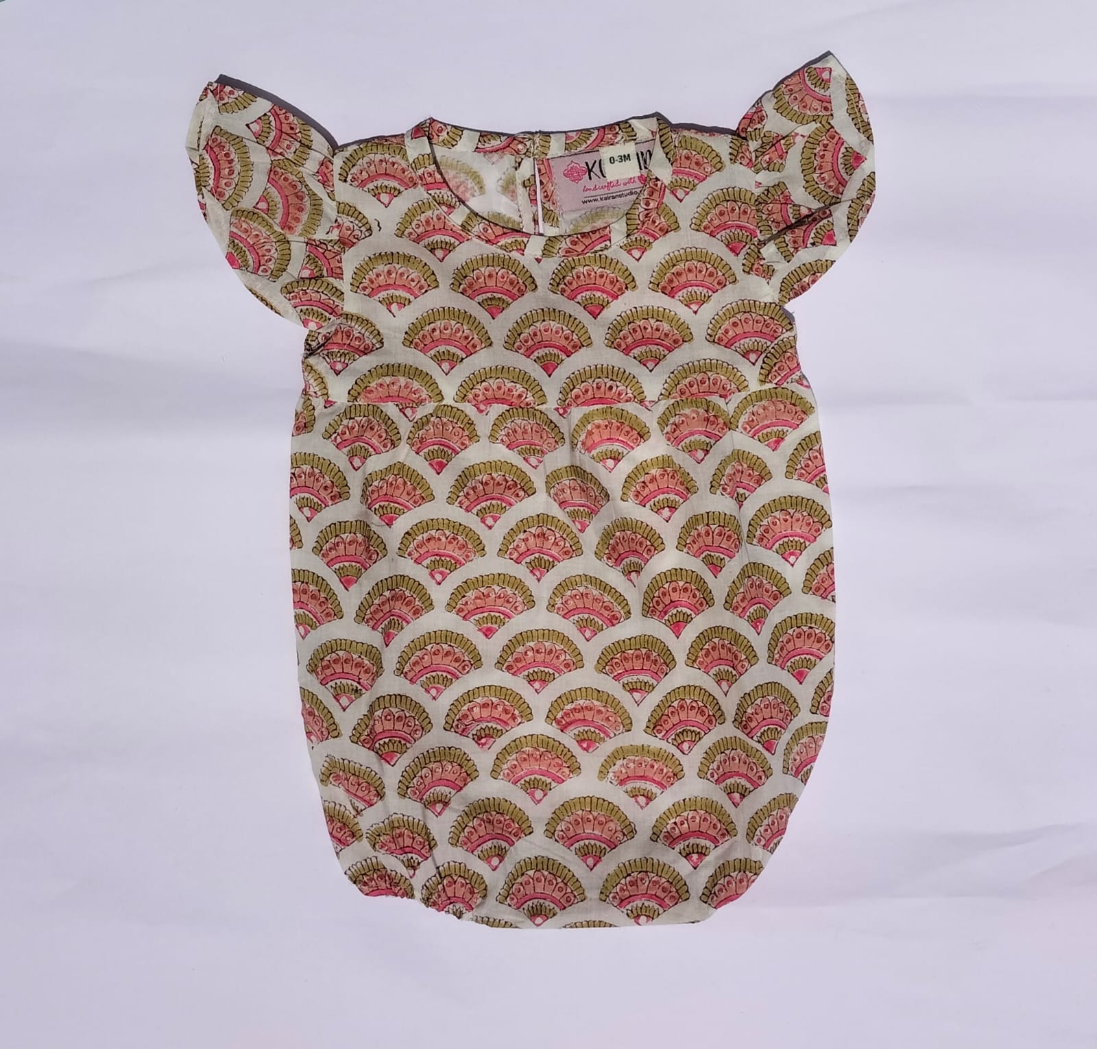 NEW BORN BABY GIRL RAINBOW PRINT ROMPER