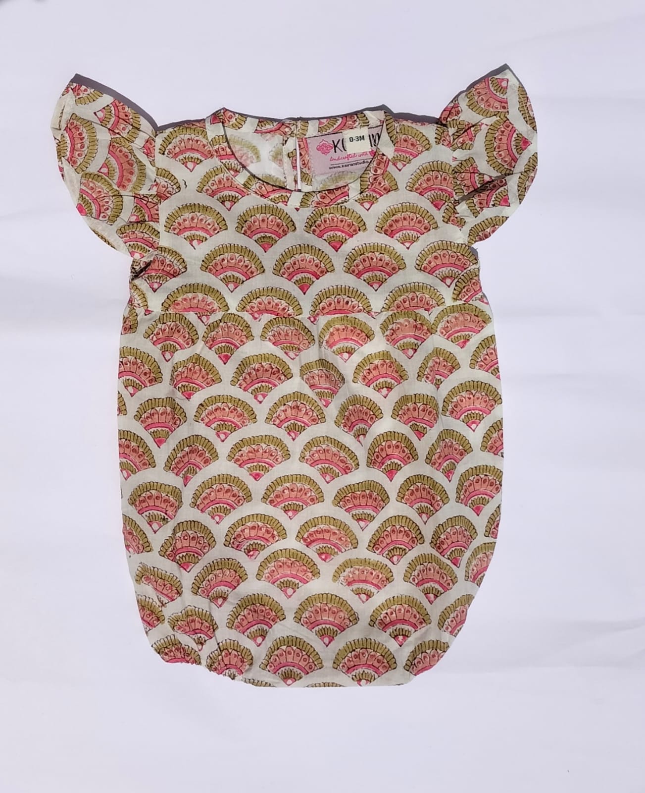 NEW BORN BABY GIRL RAINBOW PRINT ROMPER