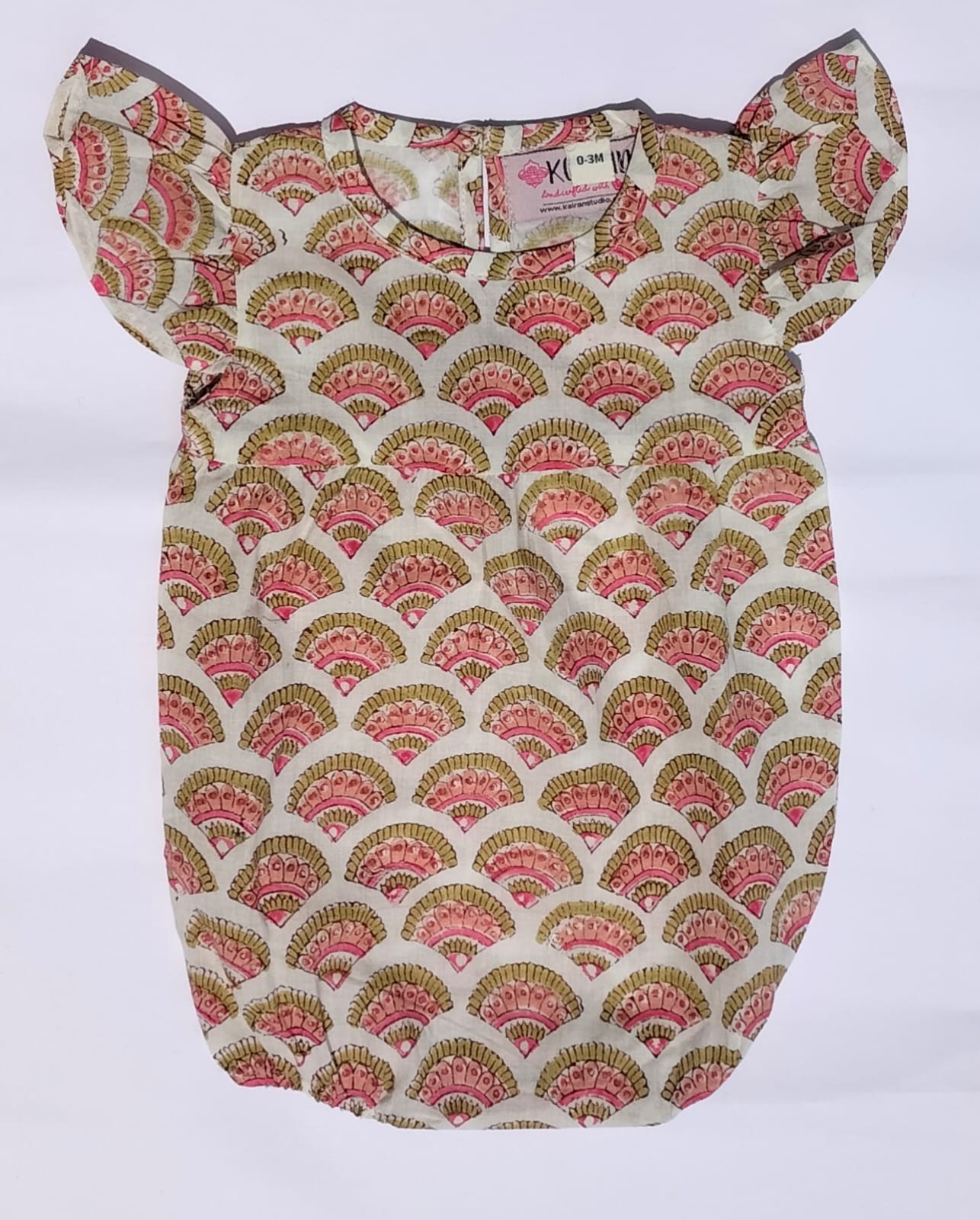 NEW BORN BABY GIRL RAINBOW PRINT ROMPER