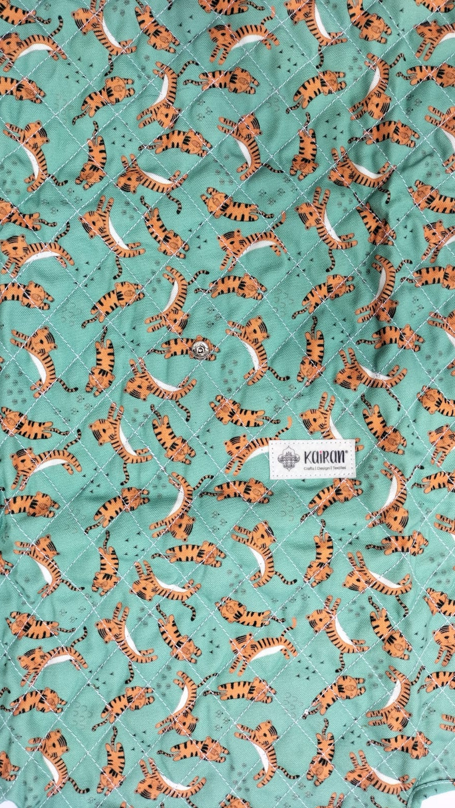 DIAPER CHANGING MAT GREEN TIGER PRINT