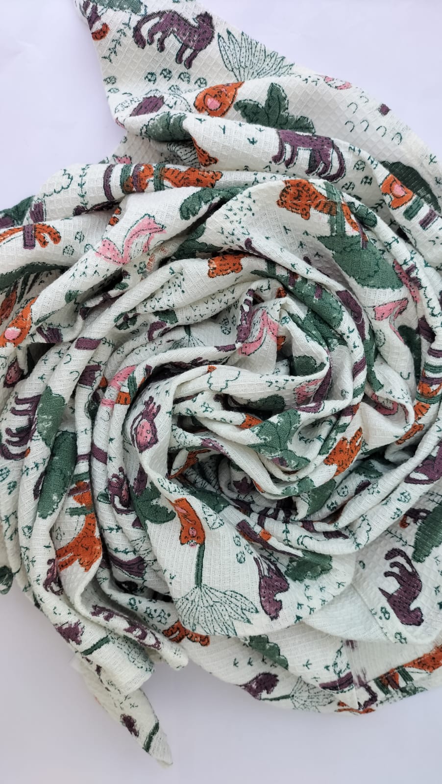 Jungle book- Hand Block Printed Cotton Towel