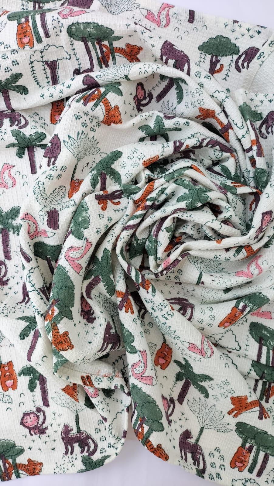 Jungle book- Hand Block Printed Cotton Towel