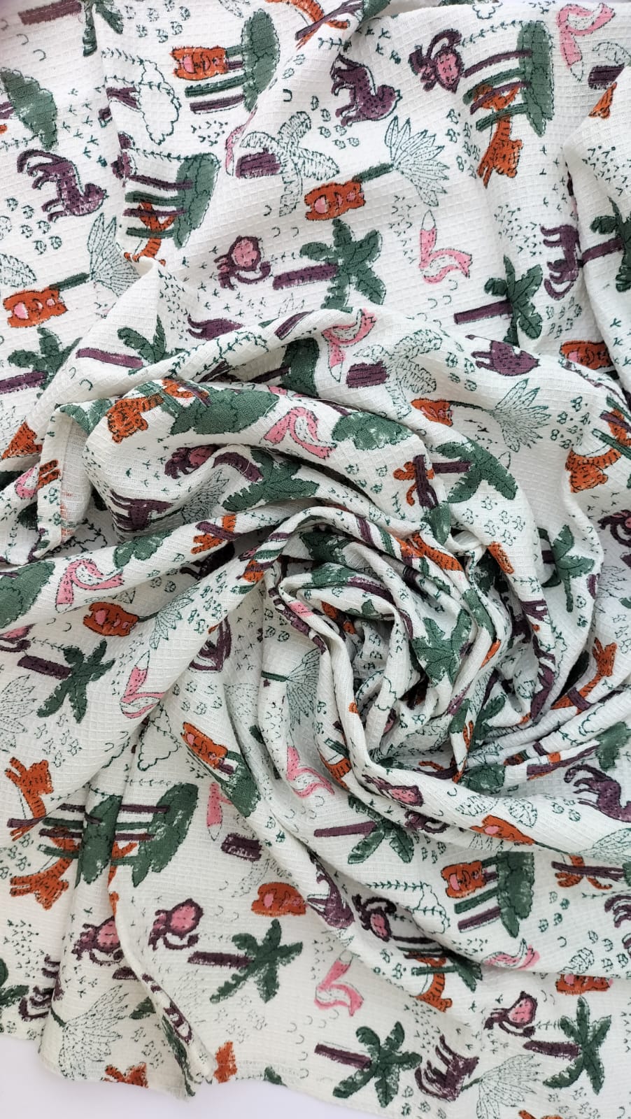 Jungle book- Hand Block Printed Cotton Towel