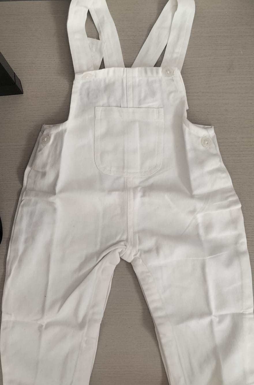 NEW BORN BABY WHITE ROMPER
