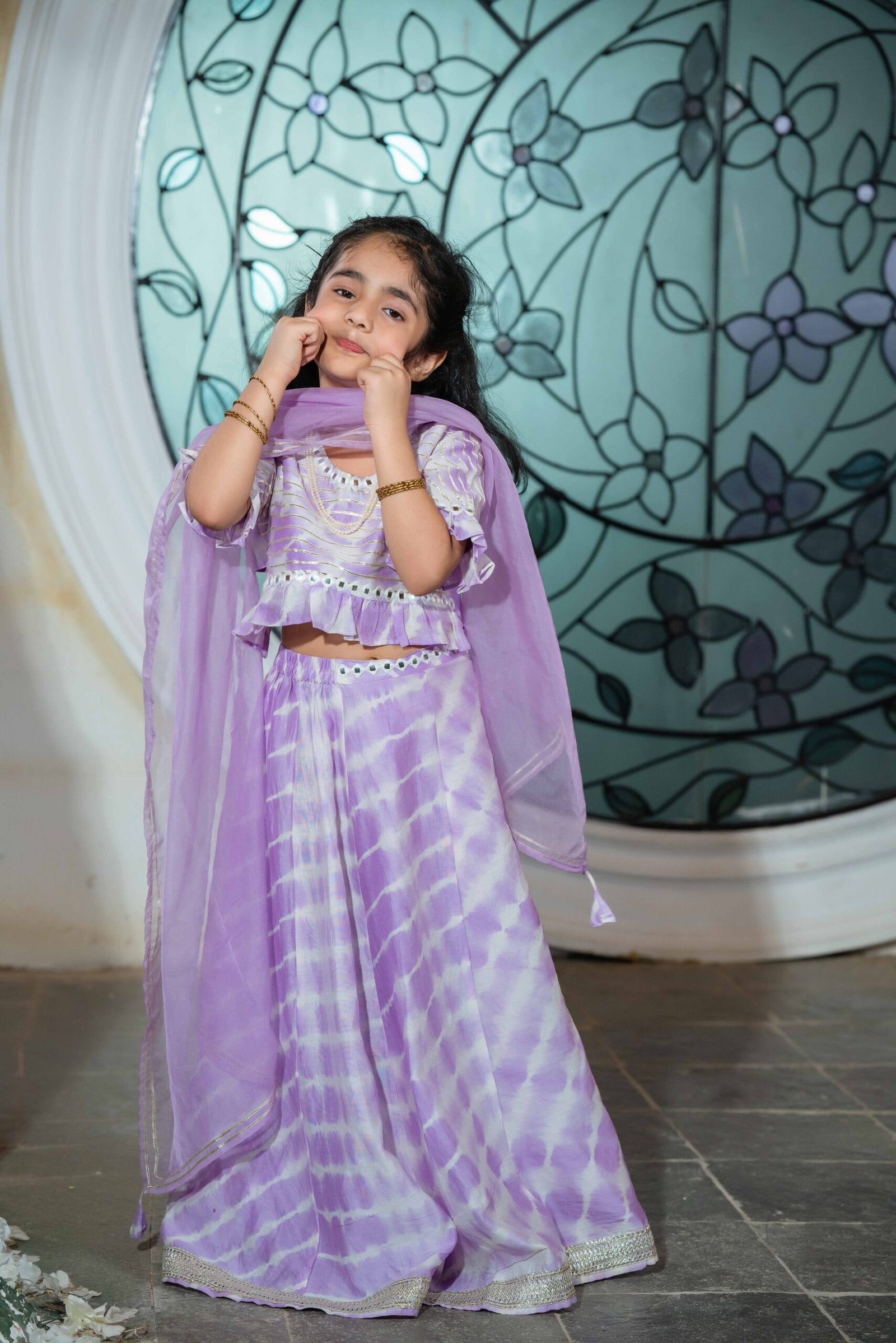 LILA Lehenga choli