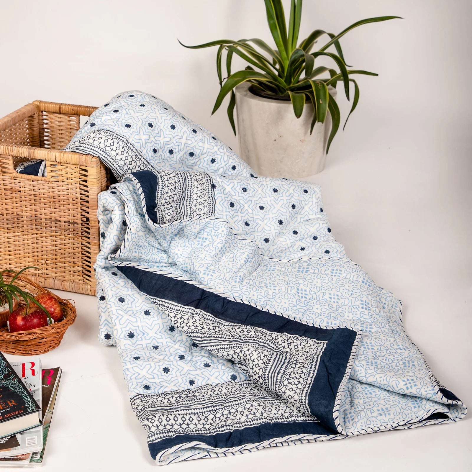 Tara – Hand Block Print Reversible Jaipuri Cotton Quilt