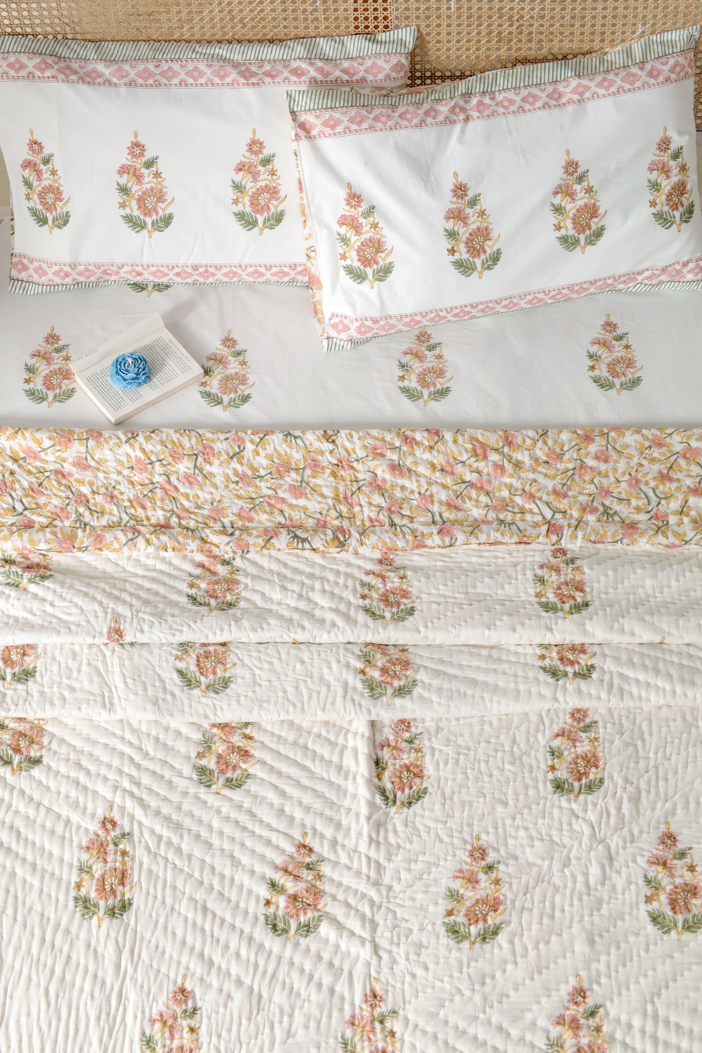 MYSORE HAND BLOCK PRINTED QUILT