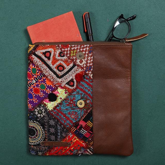 Vintage Banjara Handcrafted- Meraki Envelope Clutch