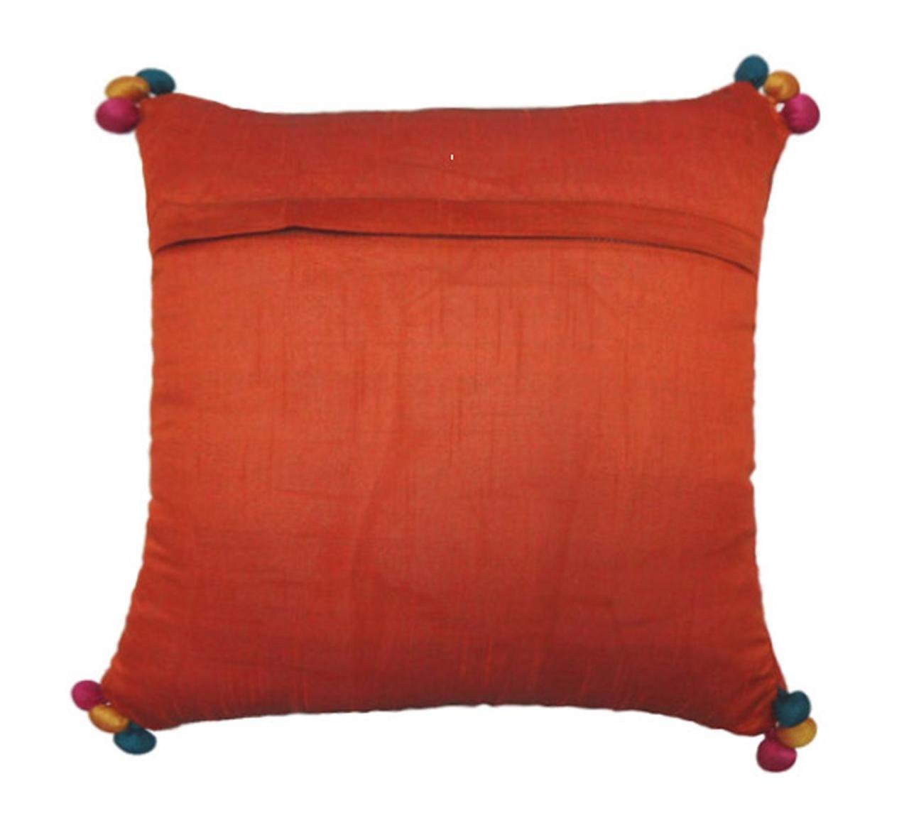 Mojri-Embroidred Dupion Silk Cushion Cover