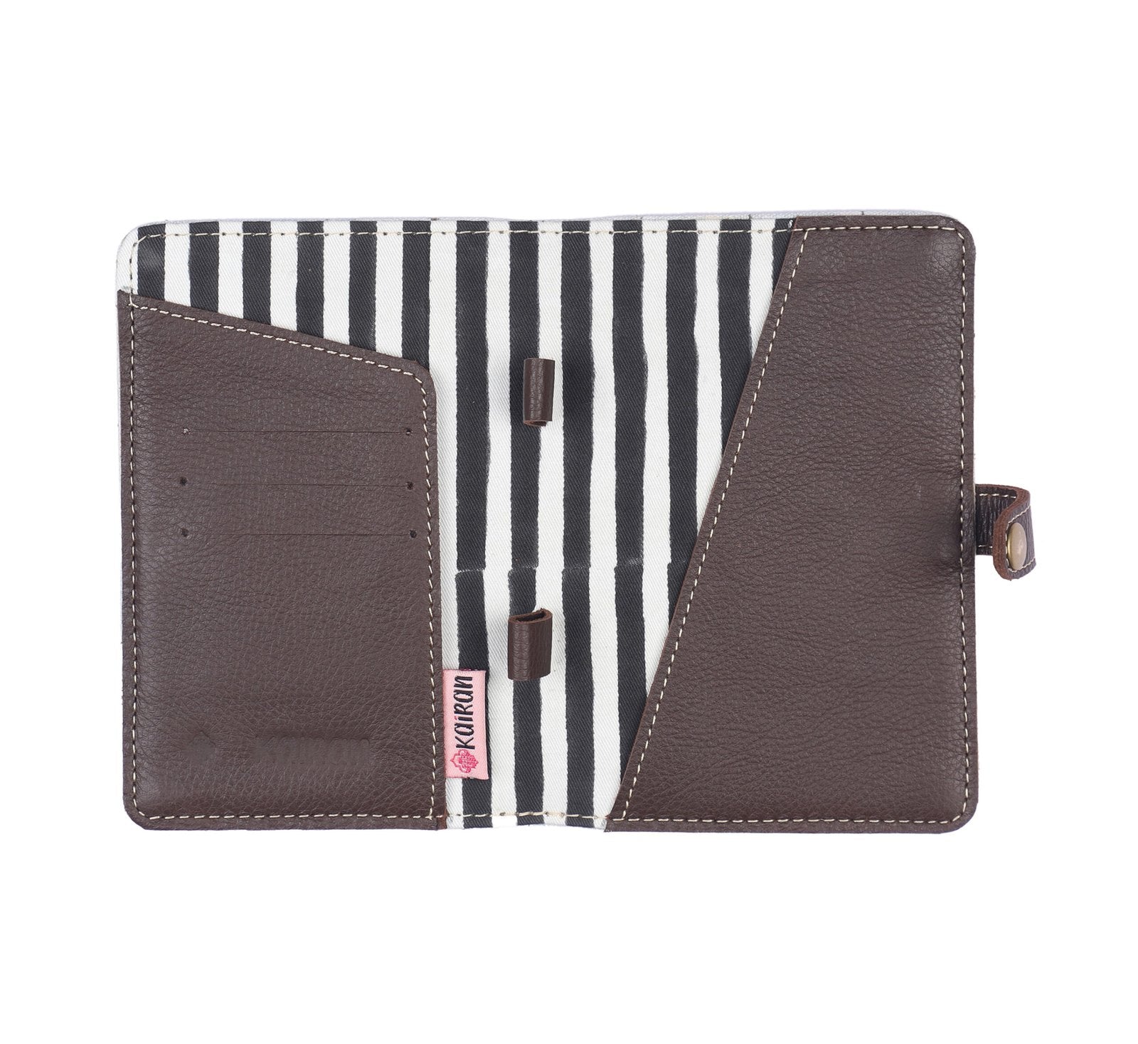 Grey-White Handcrafted - Meraki Passport Cover